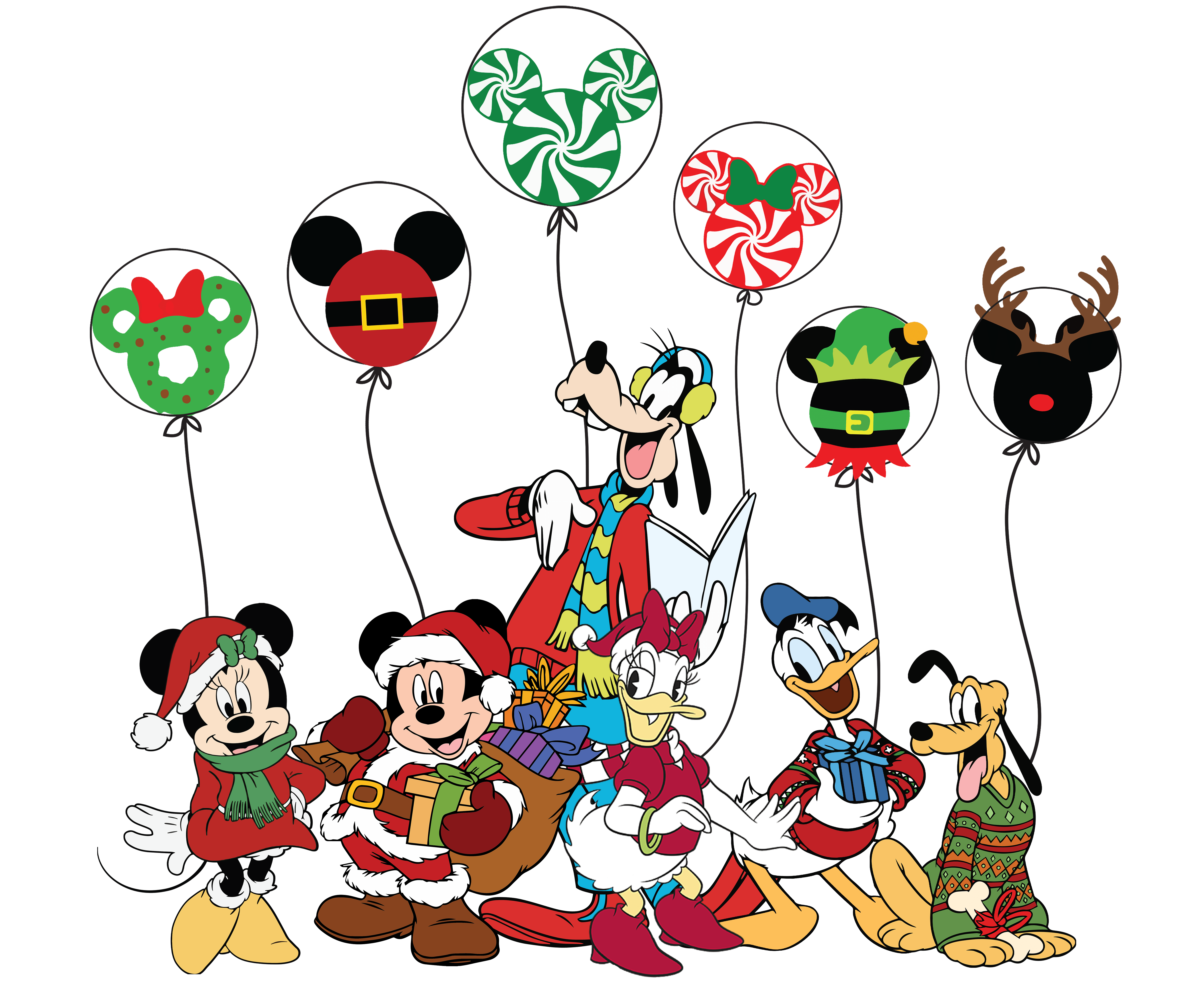 Christmas Mickey Party Design - DTF Ready To Press