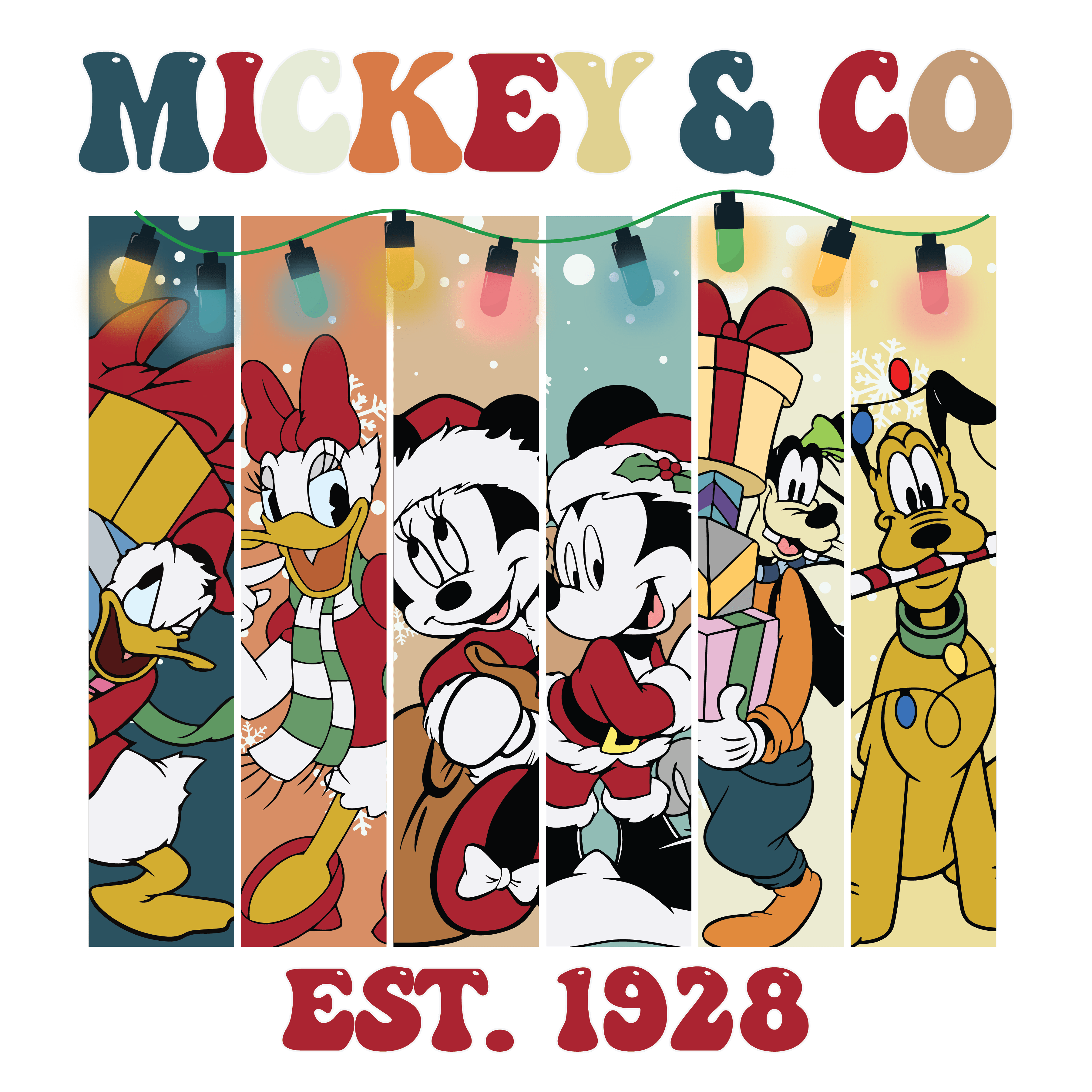 Mickey and Friends Christmas DTF Ready Press | DTF Jersey