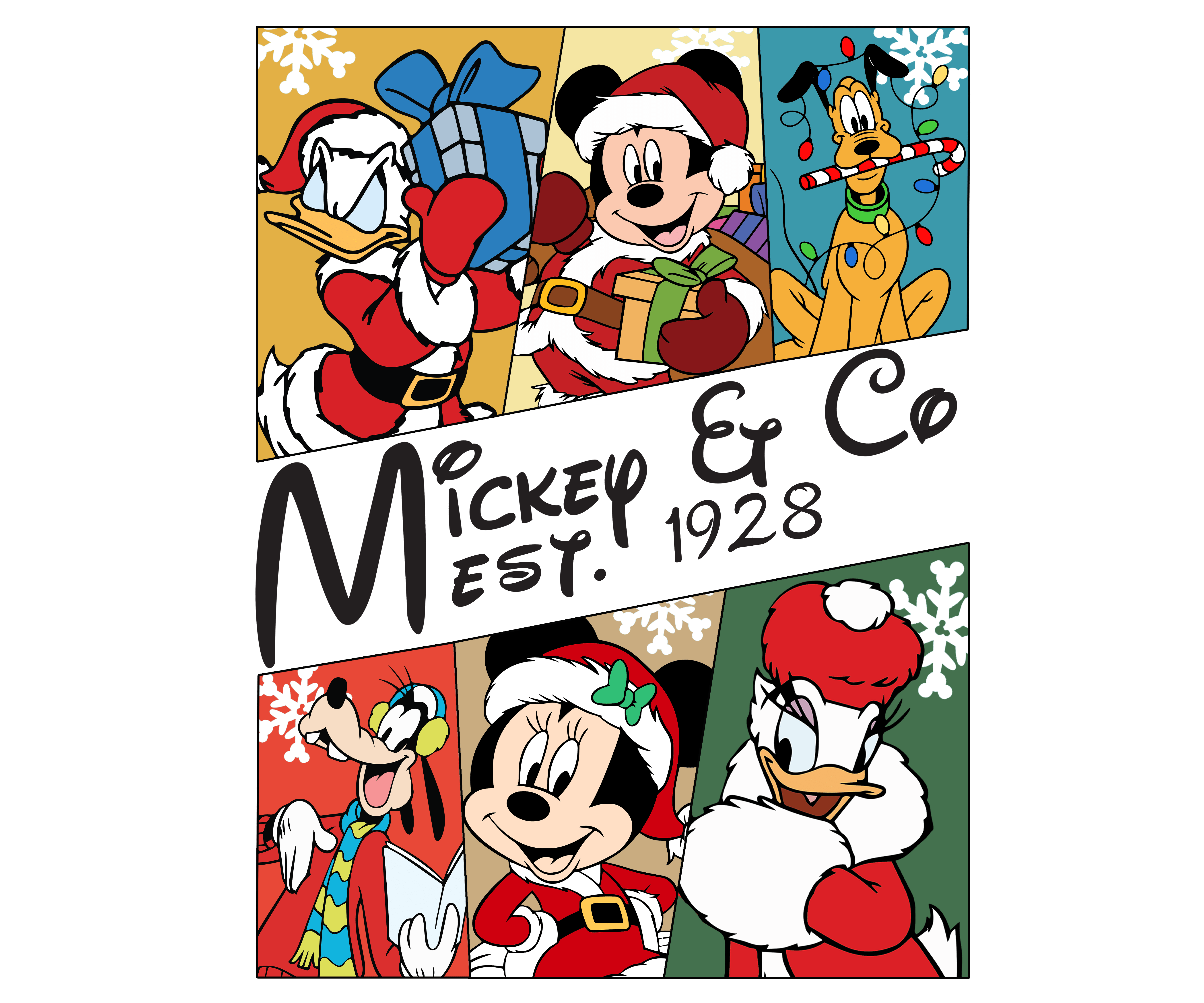 Disney Mickey and Co Christmas Design | DTF Jersey