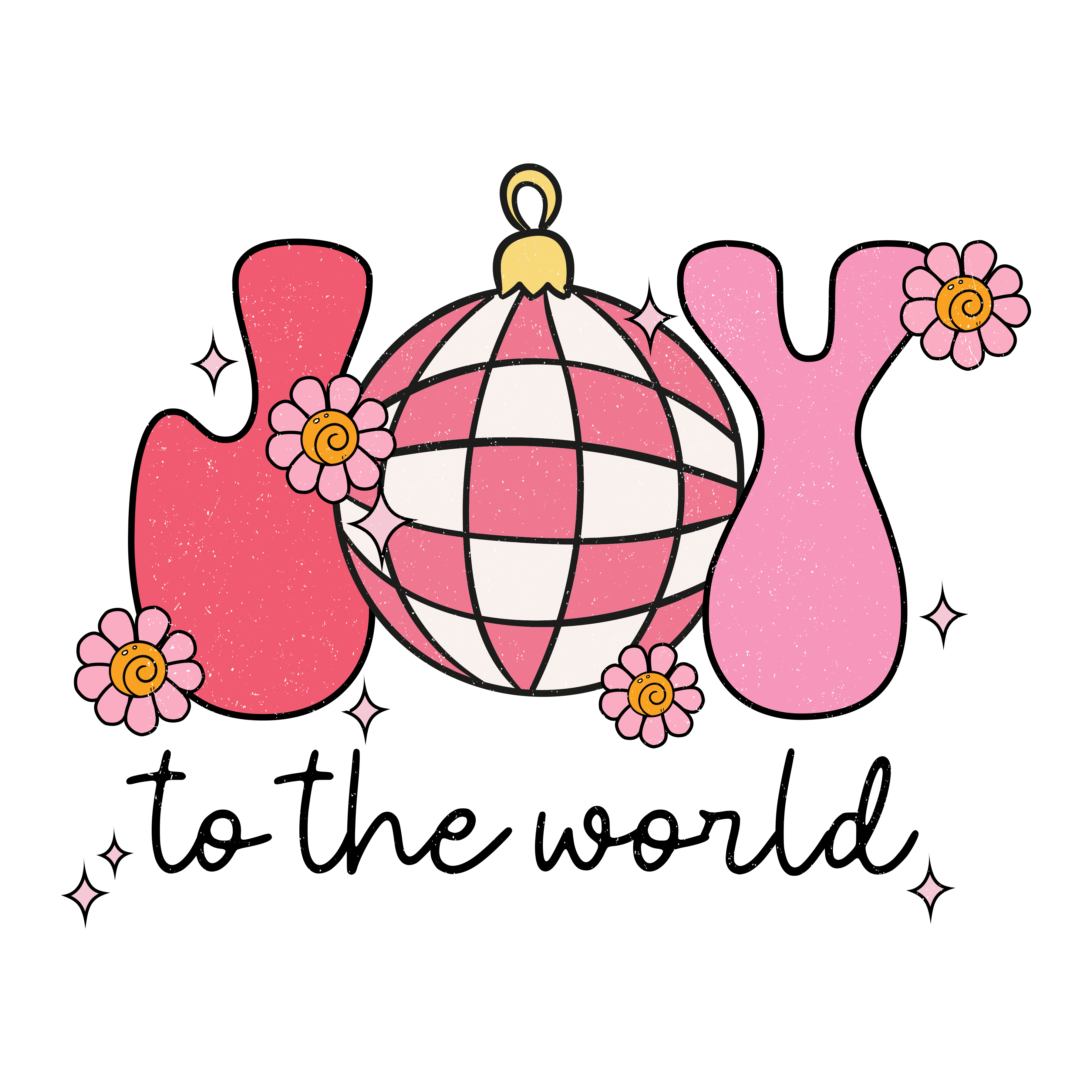 Joy to the World Christmas Design DTF | DTF Jersey