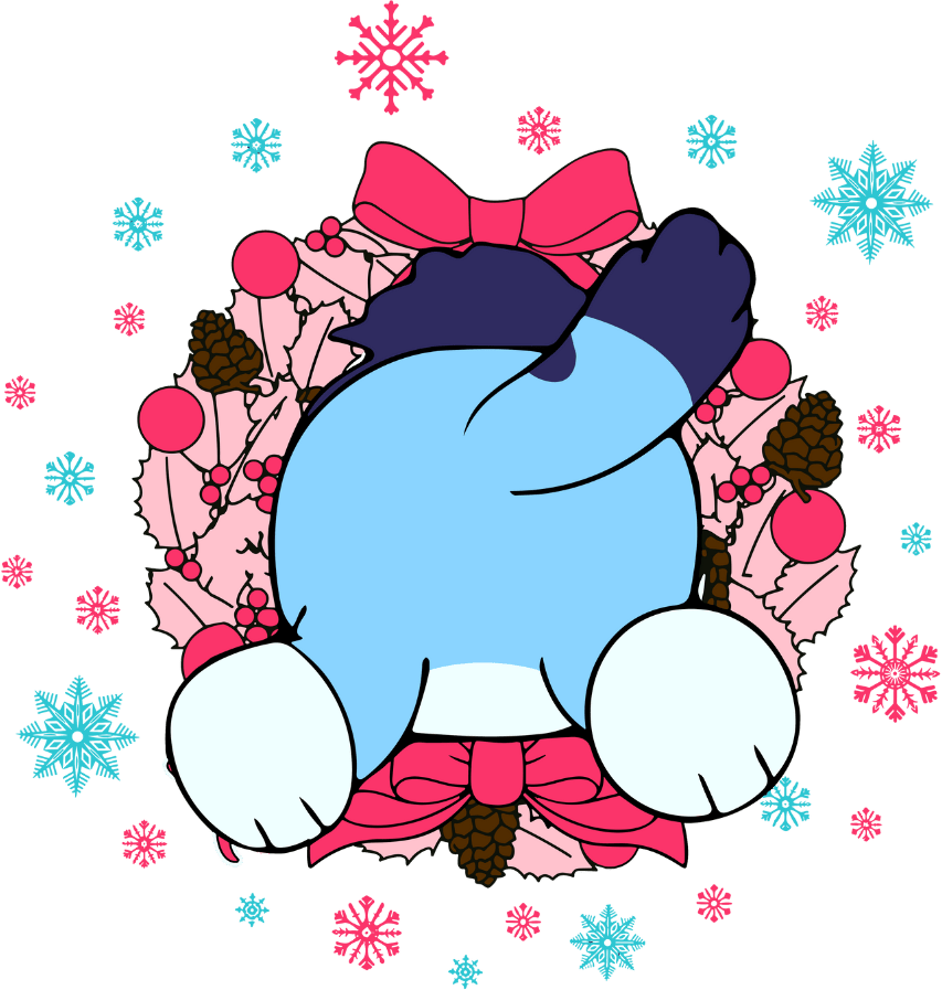 Bluey Christmas Design DTF-Ready to Press (V3) | DTF Jersey