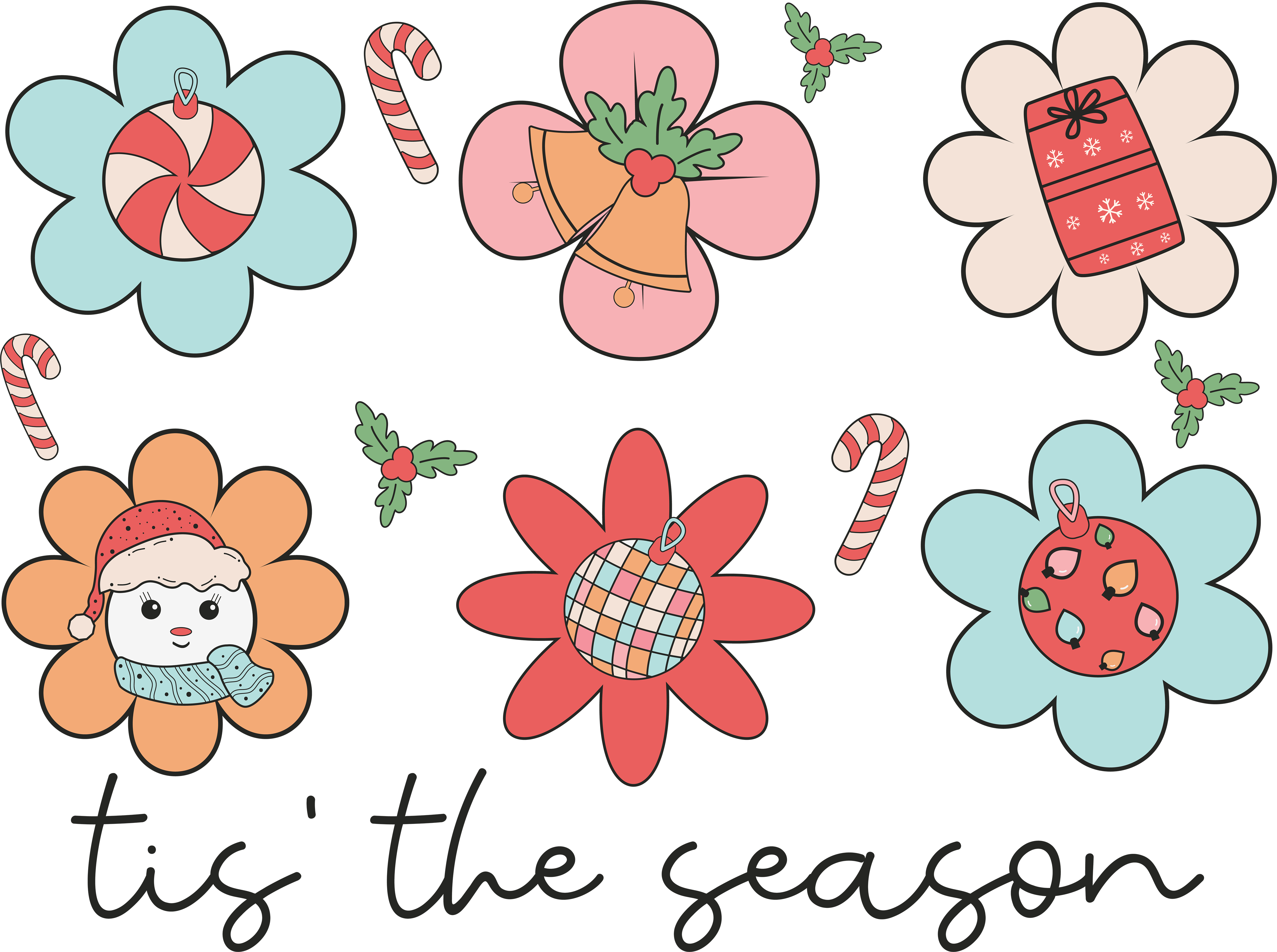 Tis the Season Christmas DTF Ready to Press V2 | DTF Jersey