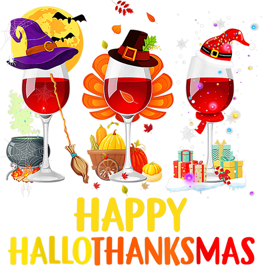 Happy Hallothanksmas DTF-Ready to Press (V3) | DTF Jersey