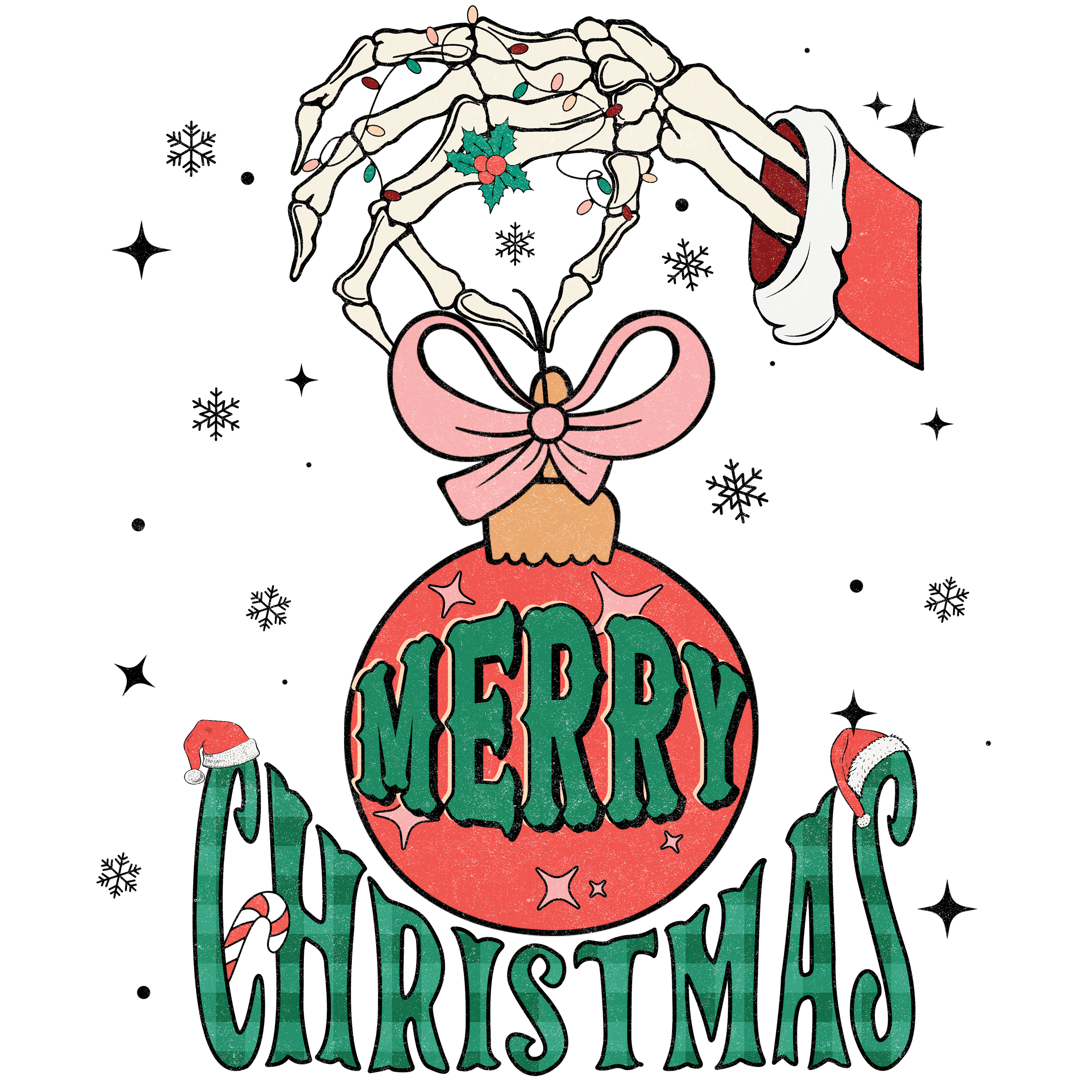 Merry Christmas DTF Design - Ready to Press V2 | DTF Jersey