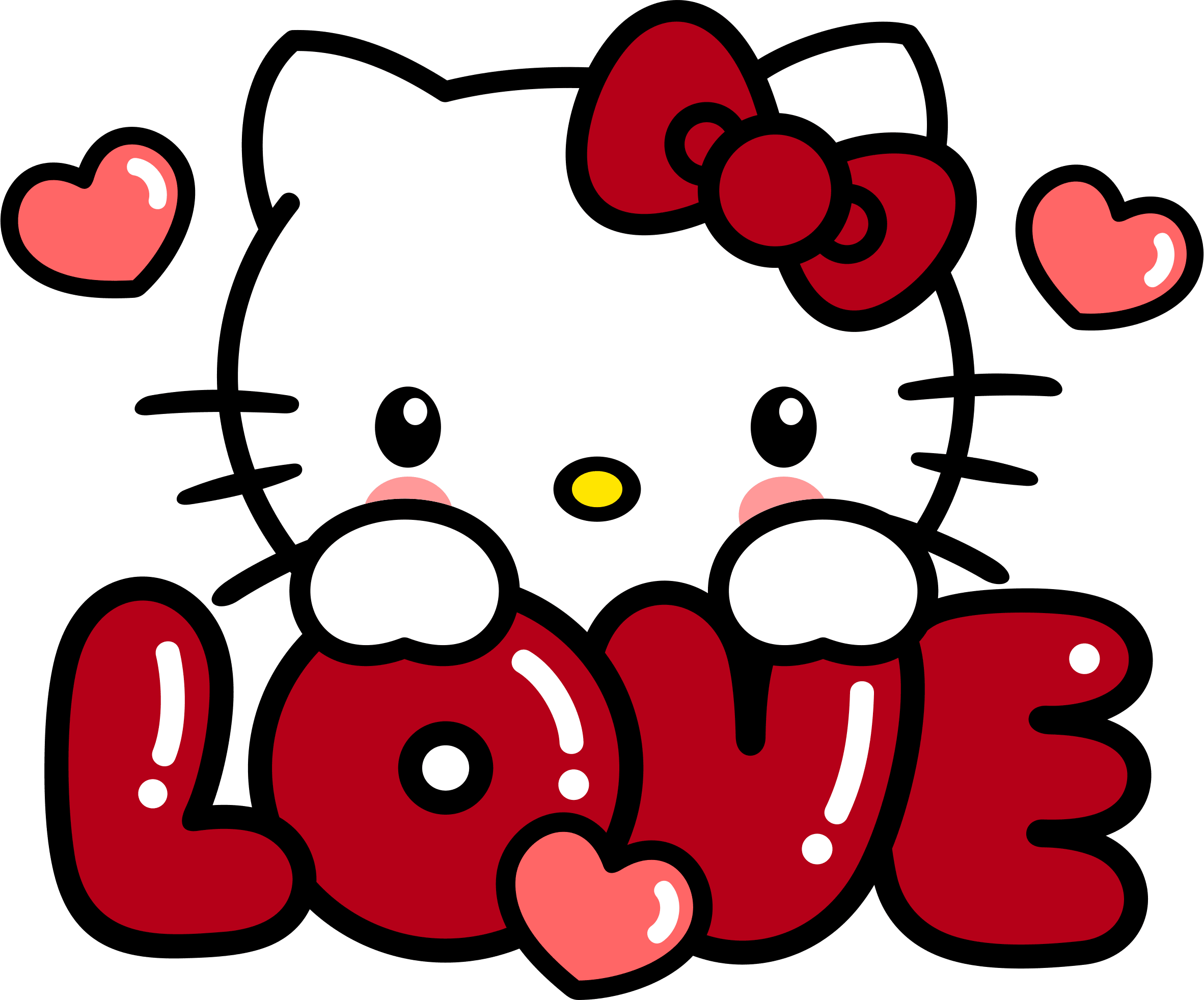 Hello Kity Valentine's Design - DTF Ready To Press