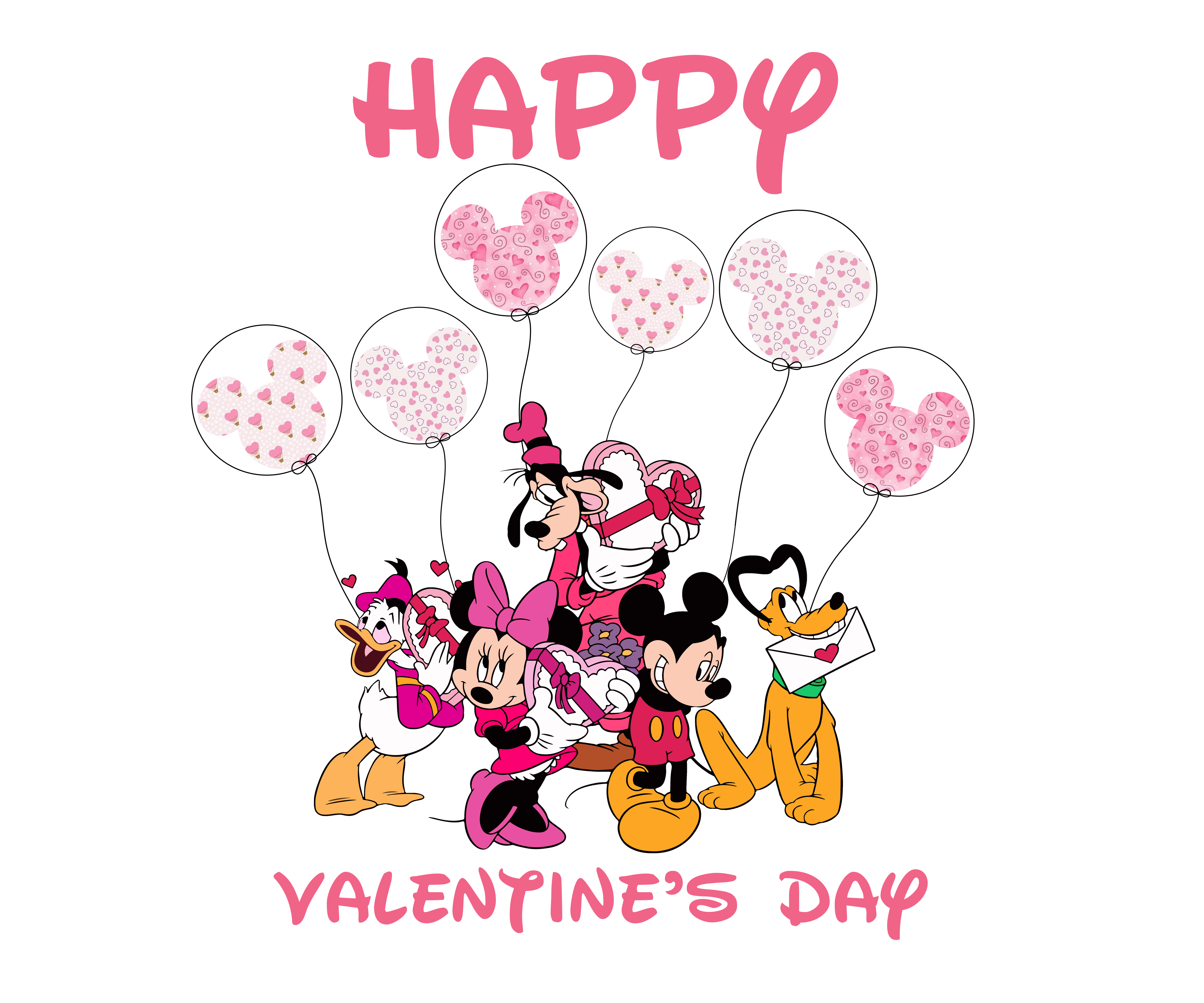 Happy Valentine's Day Valentine's Design - DTF Ready To Press