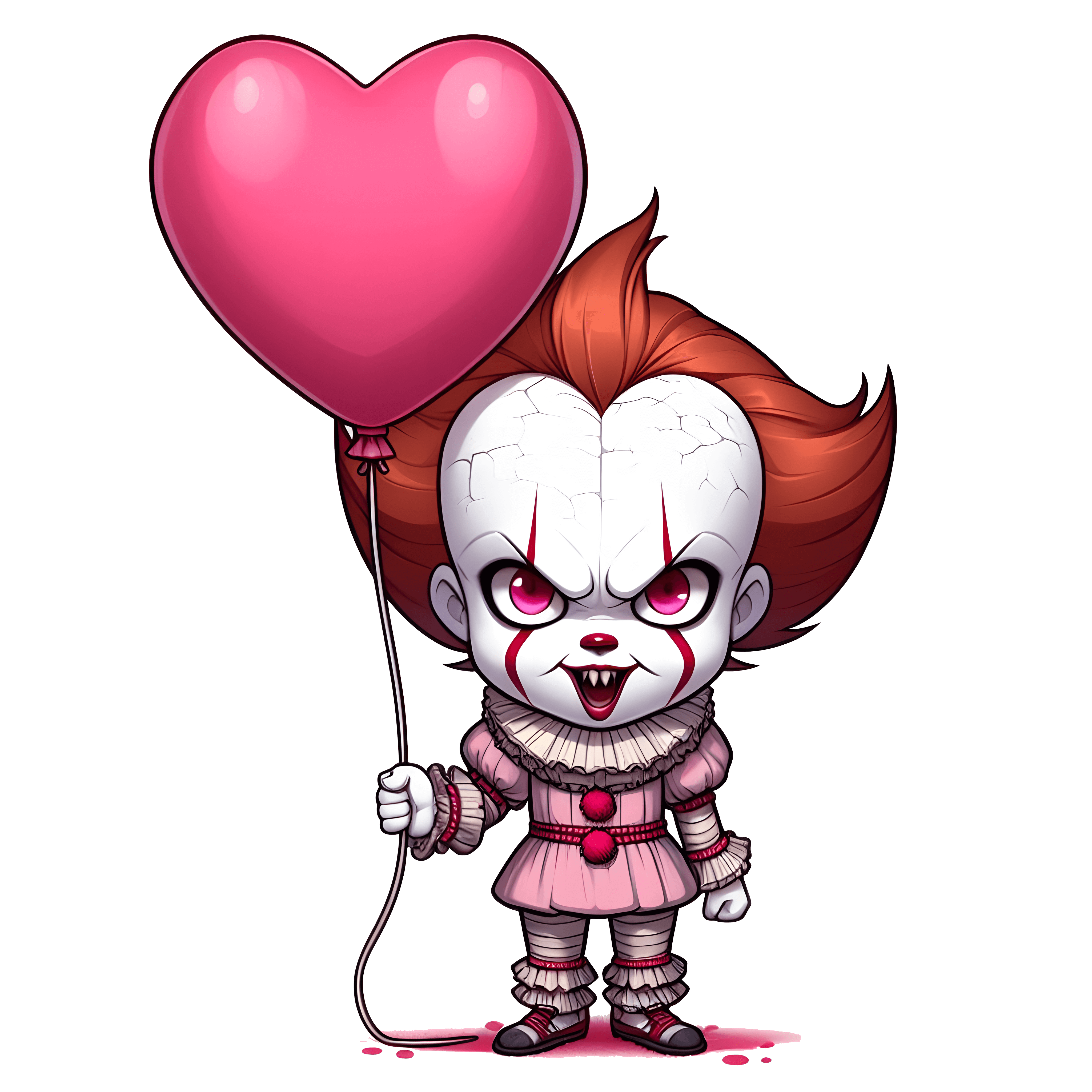 Pennywise Valentine's Design - DTF Ready To Press