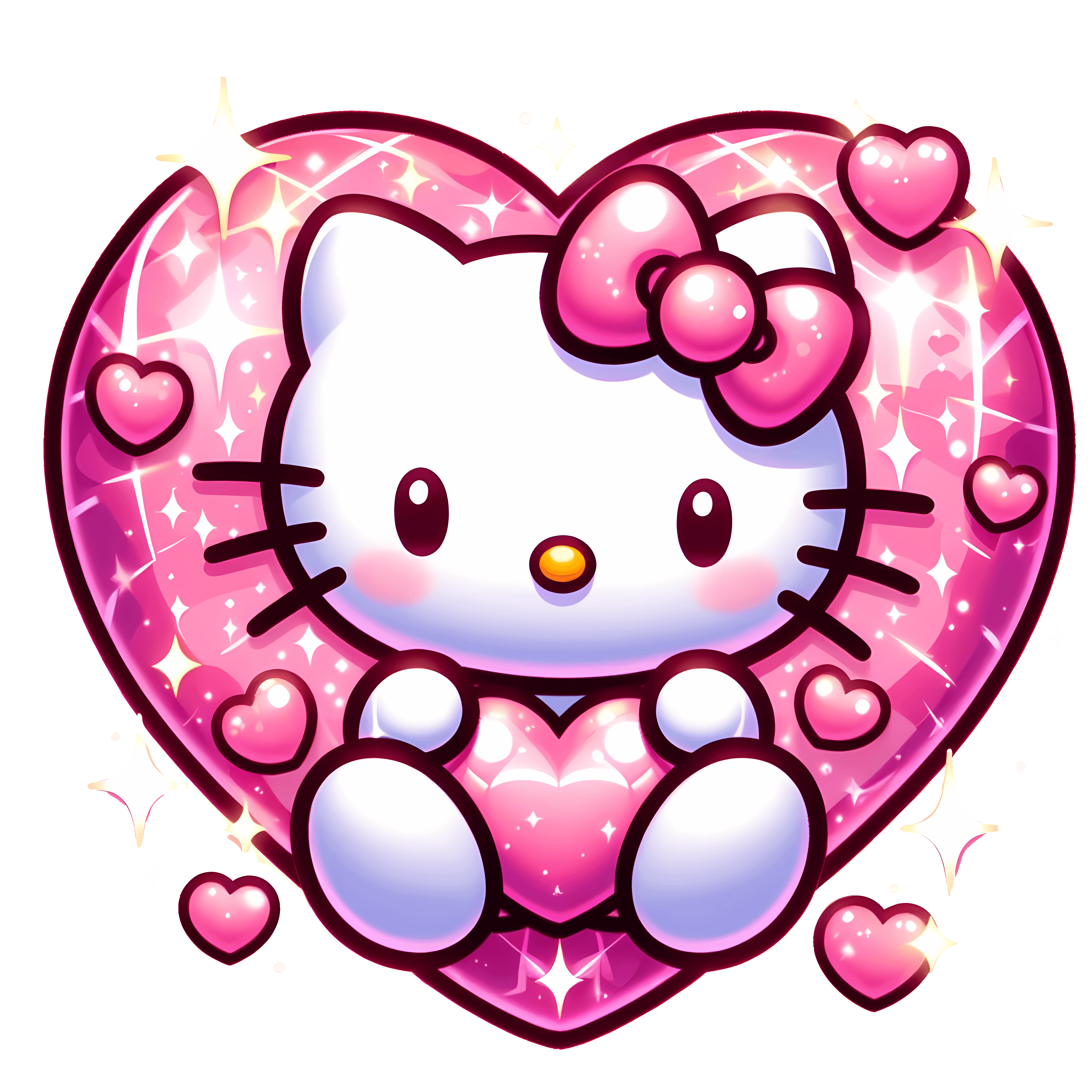 Hello Kity Valentine's Design - DTF Ready To Press