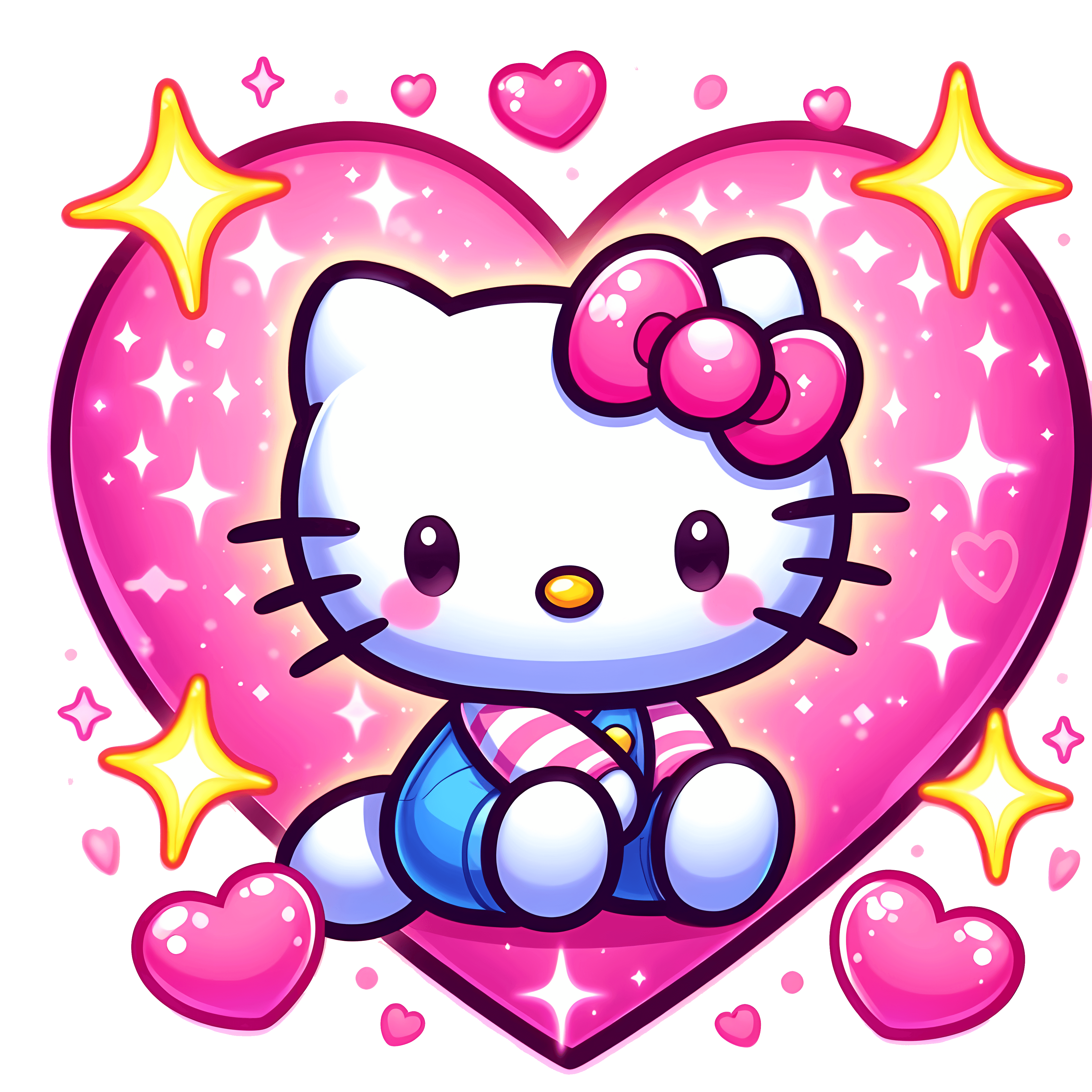 Hello Kity Valentine's Design - DTF Ready To Press