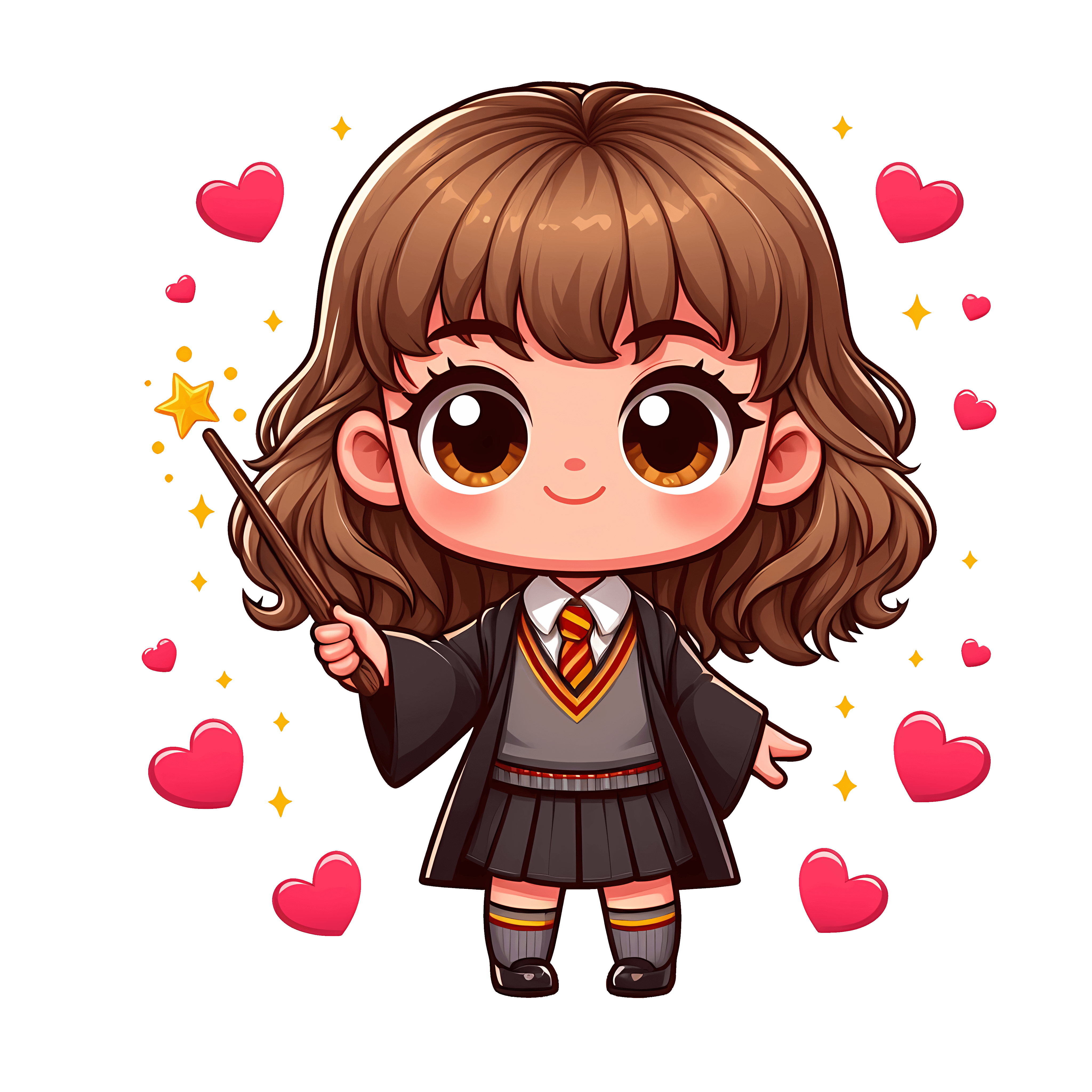 Hermione Granger Valentine's Design - DTF Ready To Press