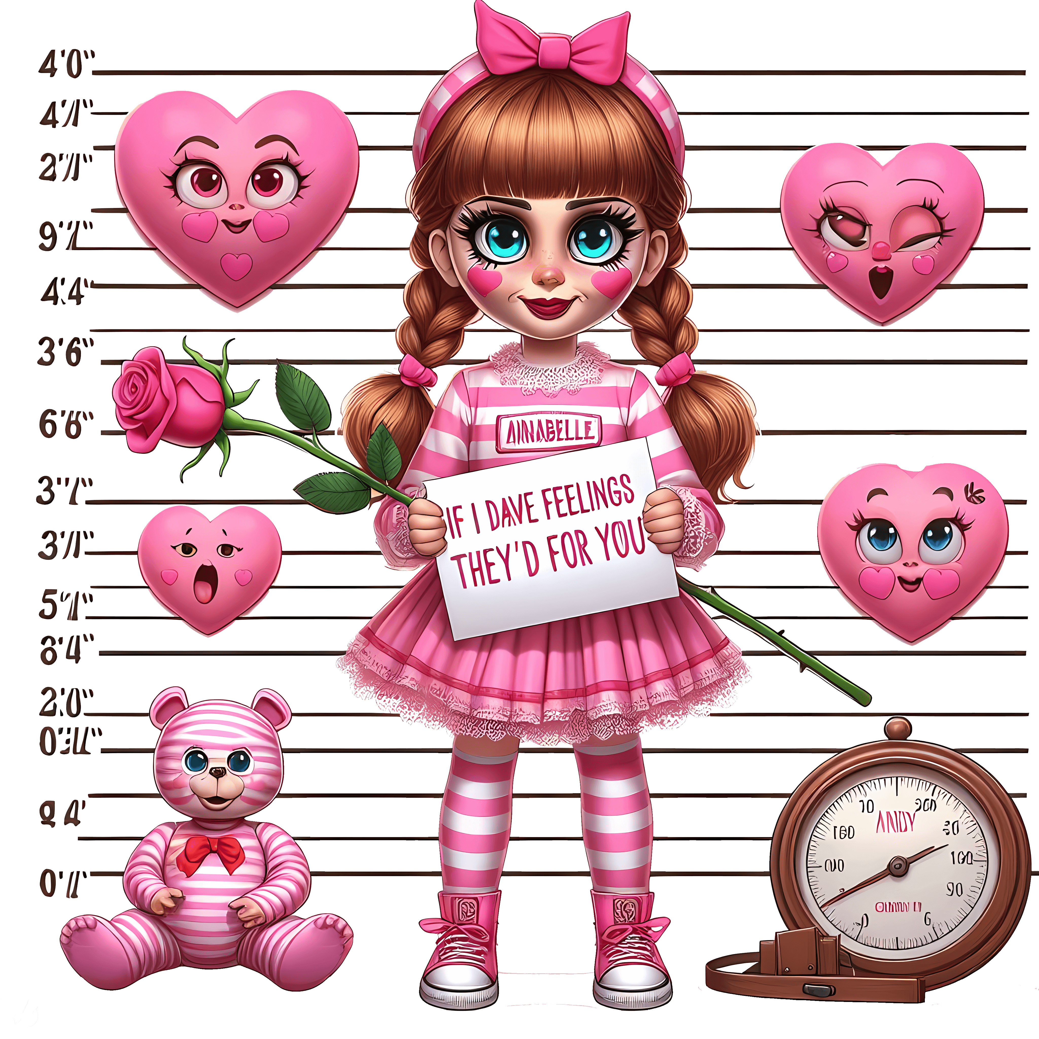 If I Feelings They'd Be For You Valentine's Design - DTF Ready To Press