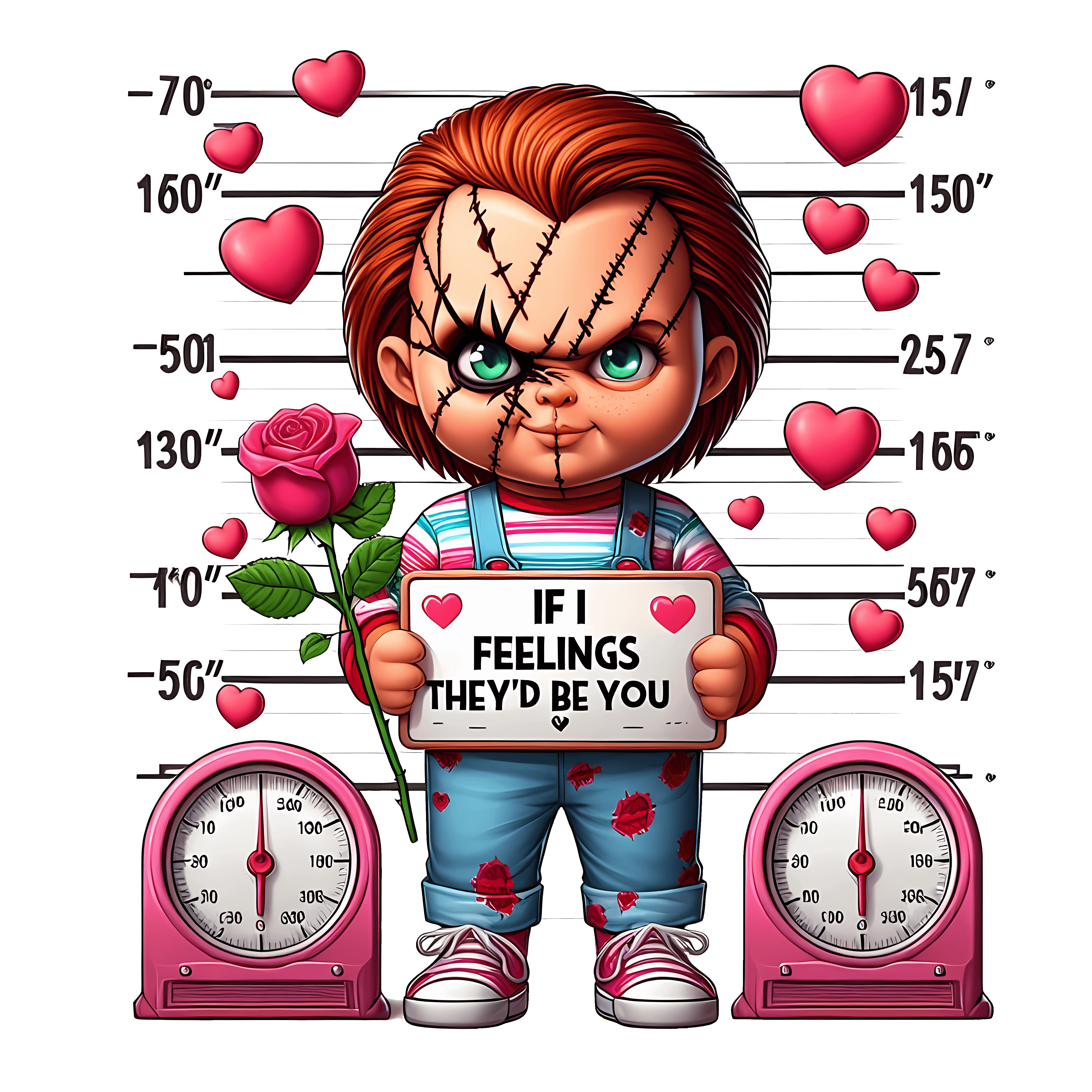 If I Feelings They'd Be For You Valentine's Design - DTF Ready To Press