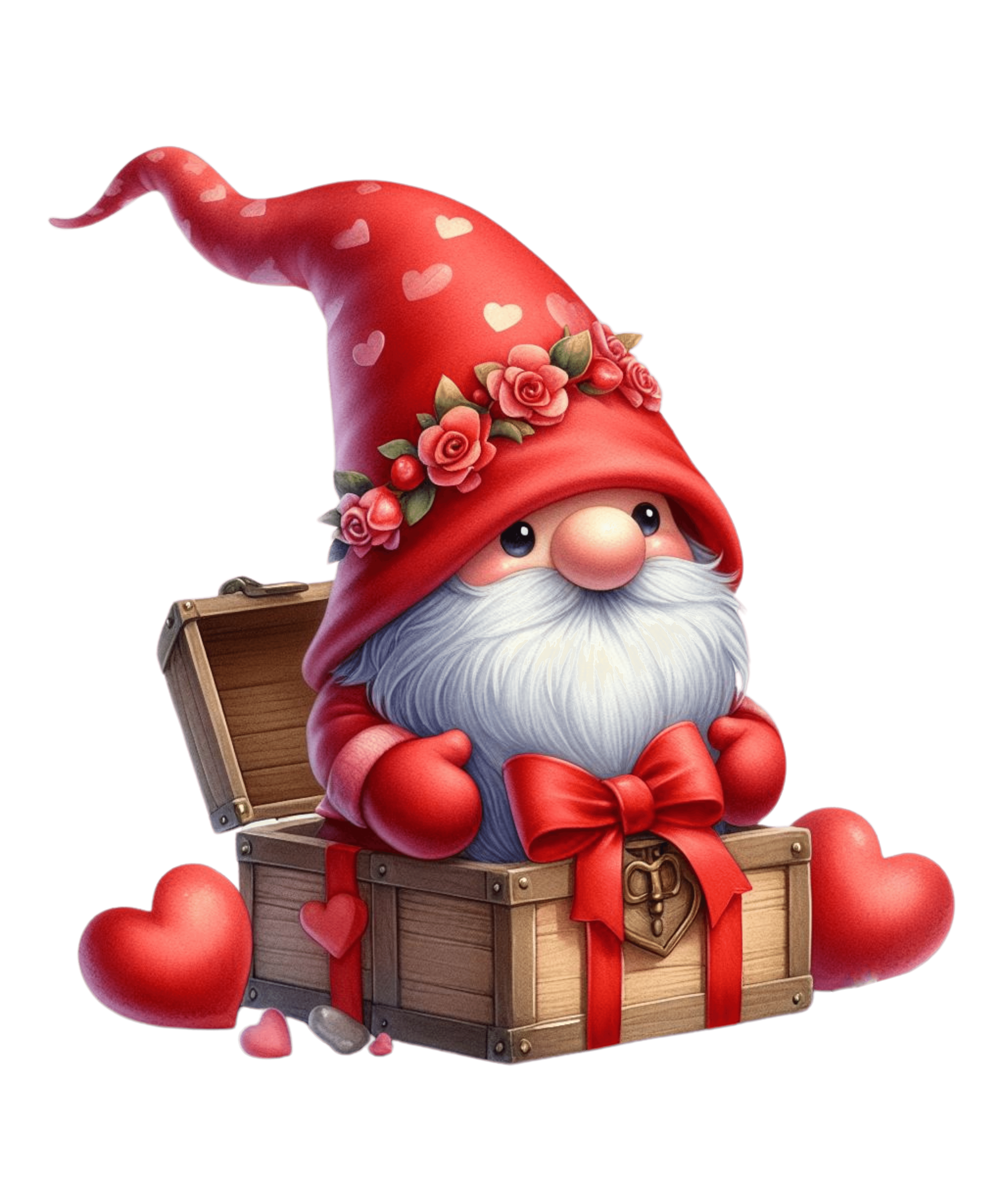 Gnome Valentine's Design - DTF Ready To Press