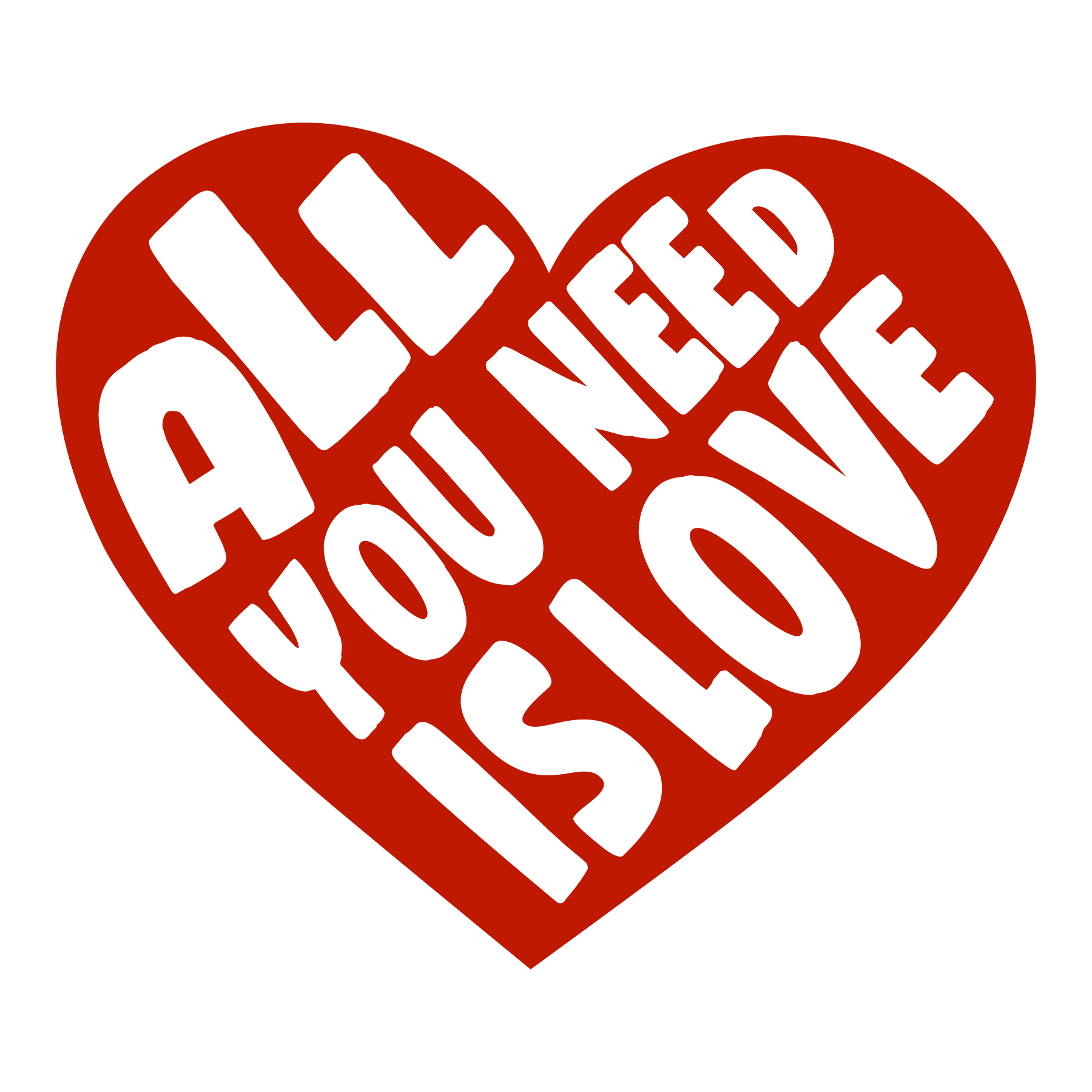 All You Need is Love Valentine's Design - DTF Ready To Press