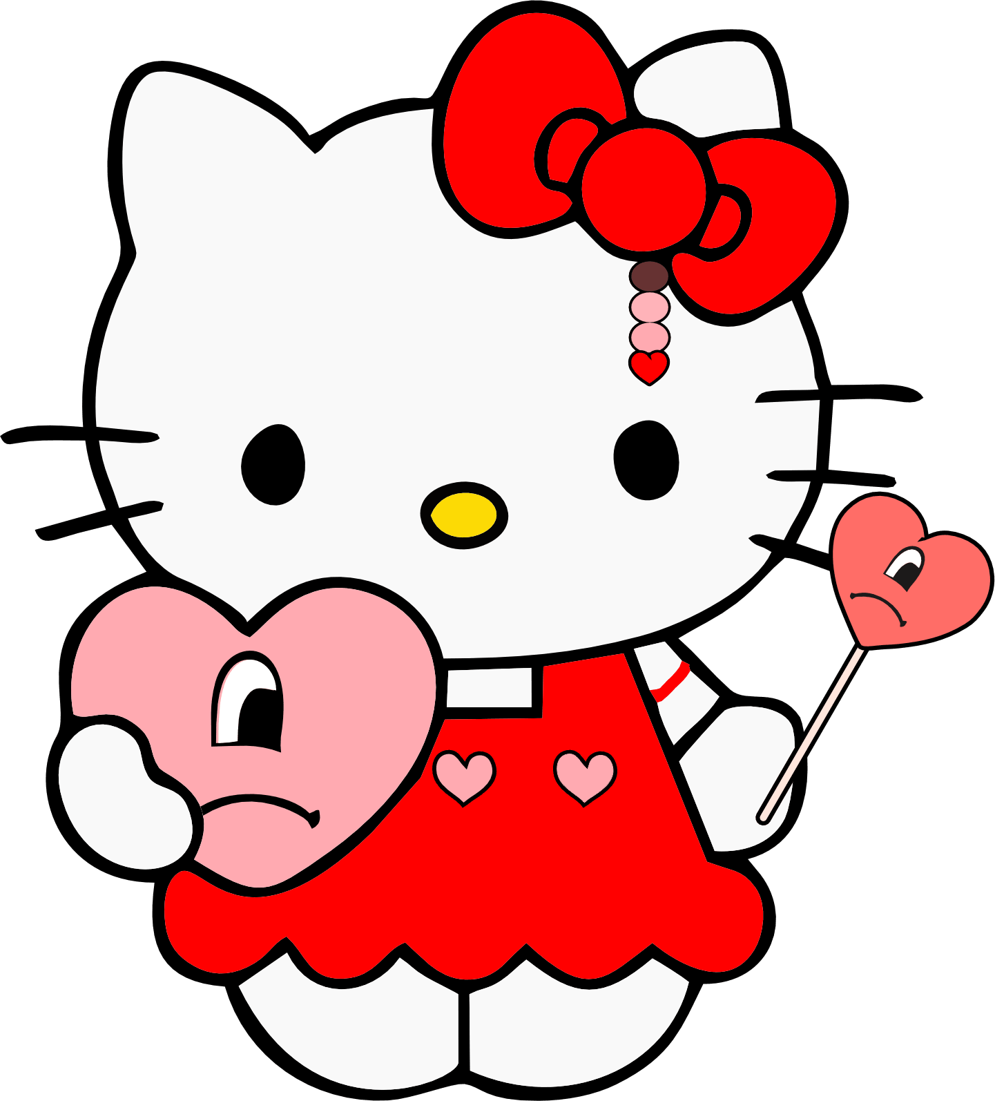 Hello Kity Valentine's Design - DTF Ready To Press