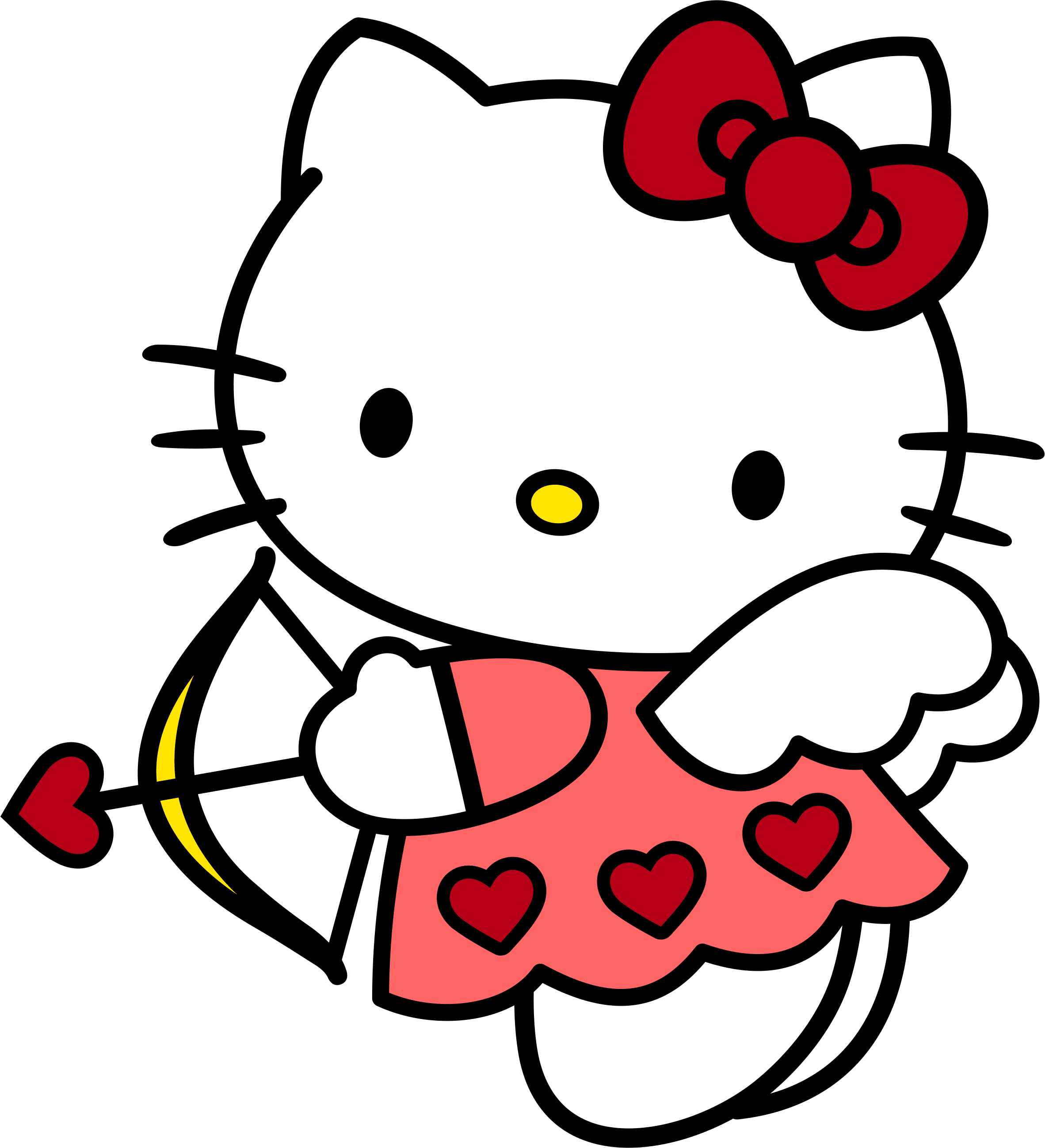 Hello Kity Valentine's Design - DTF Ready To Press