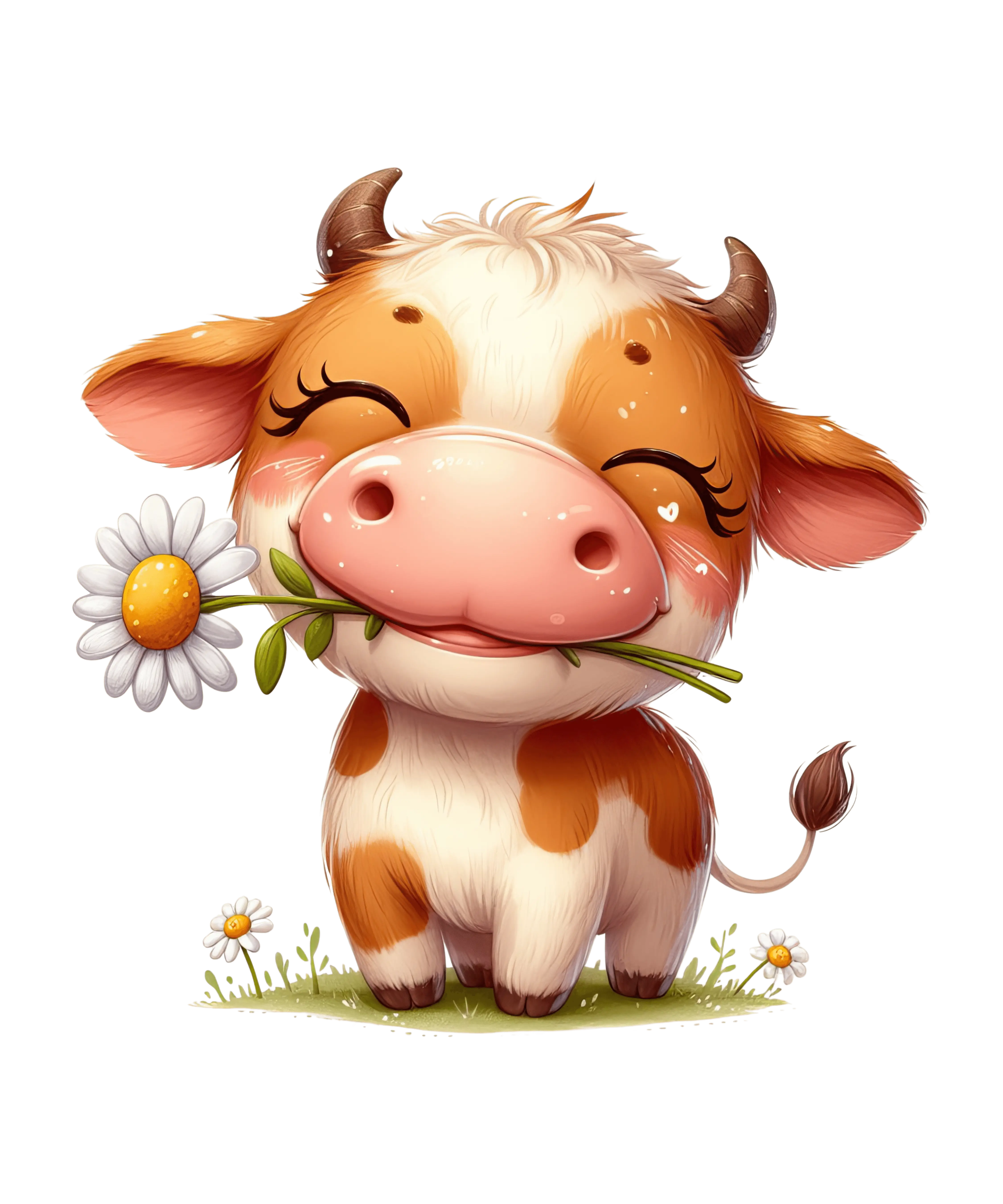 Baby Cow Cupid Valentine's Design - DTF Ready To Press - DTF Dallas