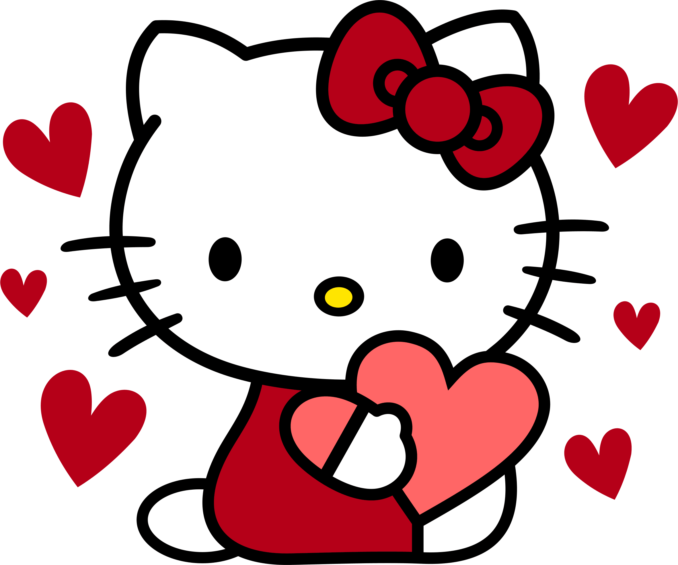 Hello Kity Valentine's Design - DTF Ready To Press
