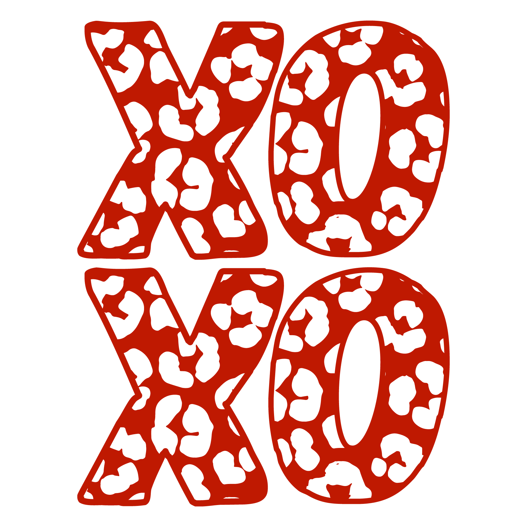 XOXO Valentine's Design - DTF Ready To Press