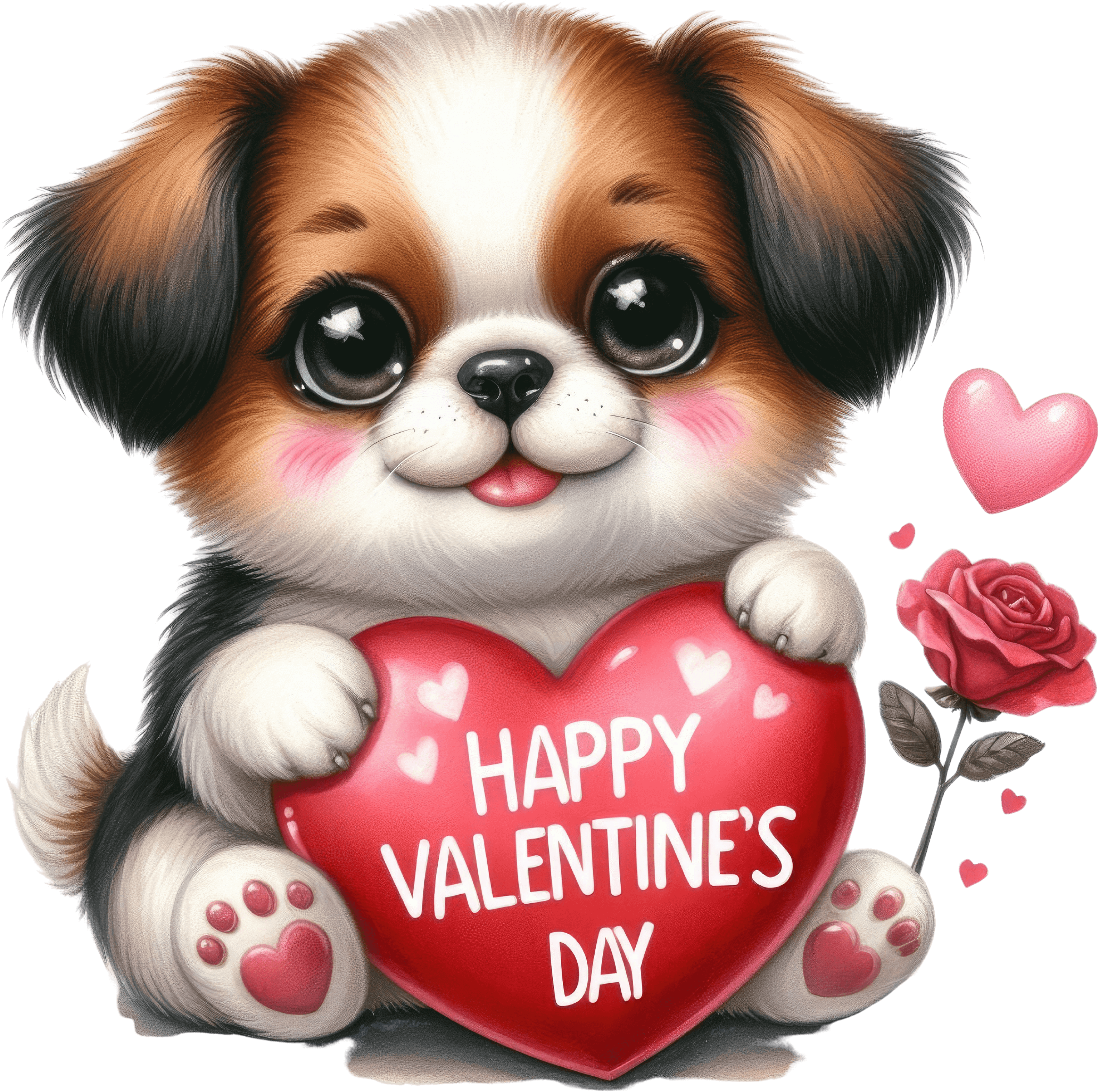 Happy Valentine's Day Valentine's Design - DTF Ready To Press