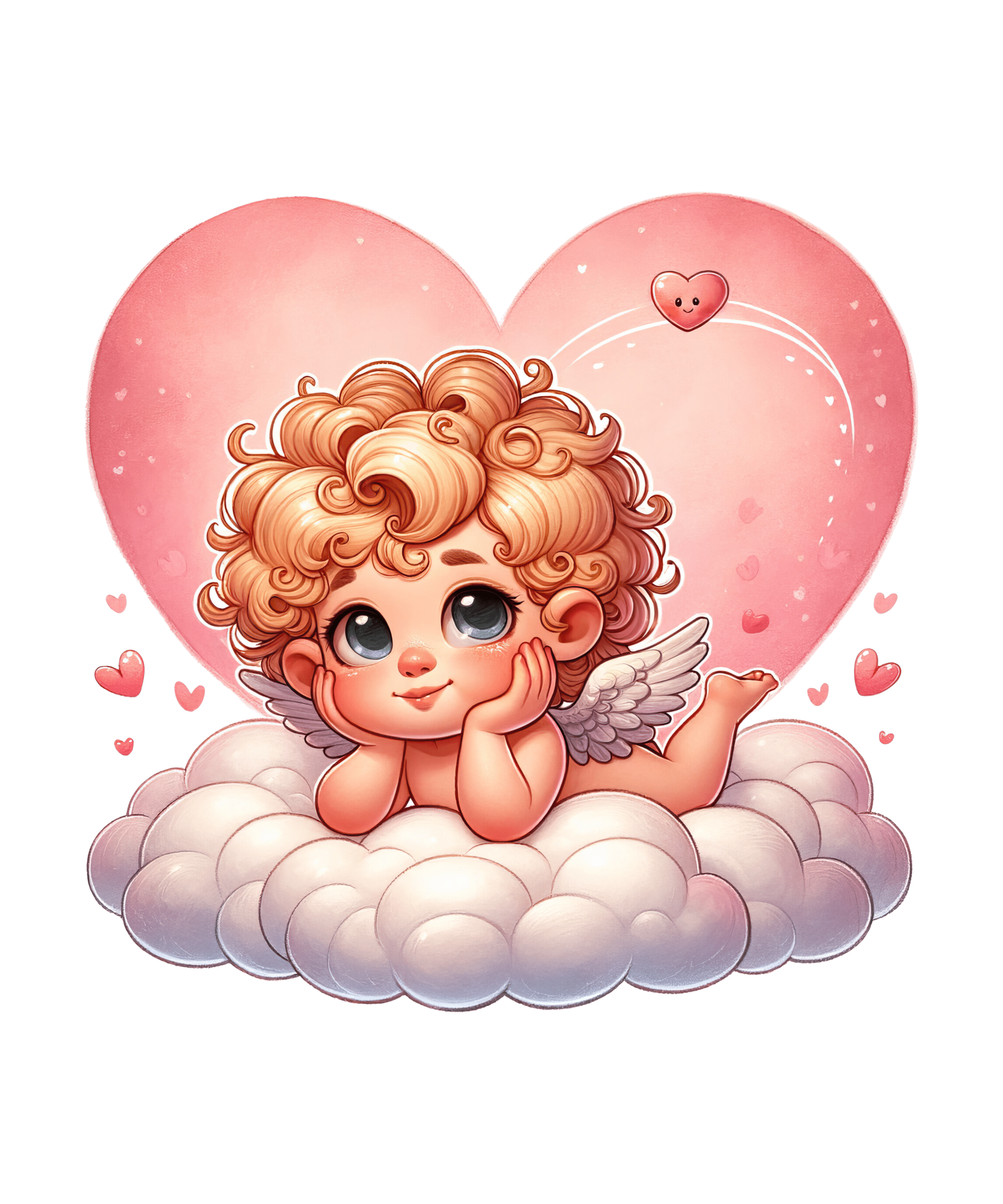 Cupid Valentine's Design - DTF Ready To Press
