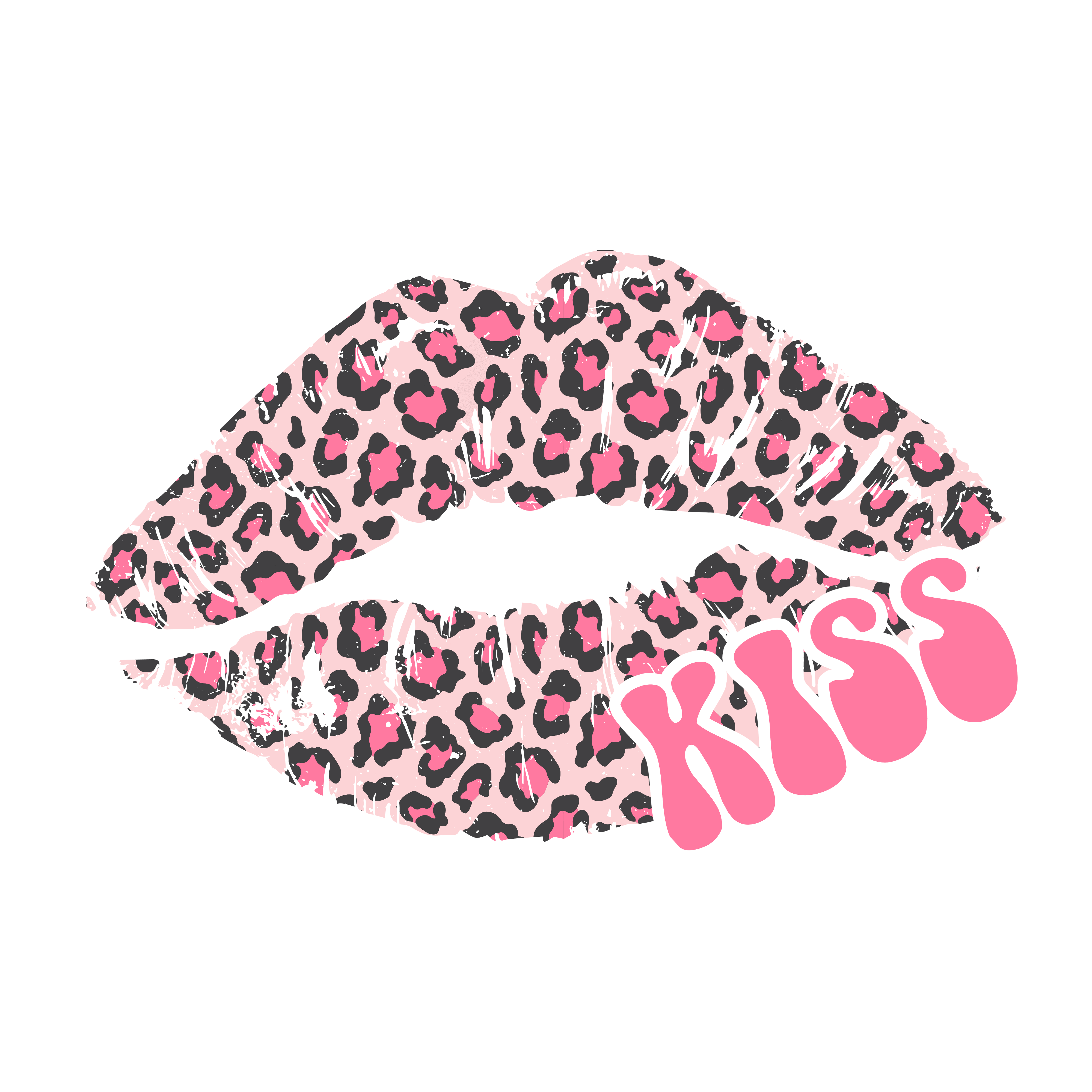 Kiss Valentine's Design - DTF Ready To Press