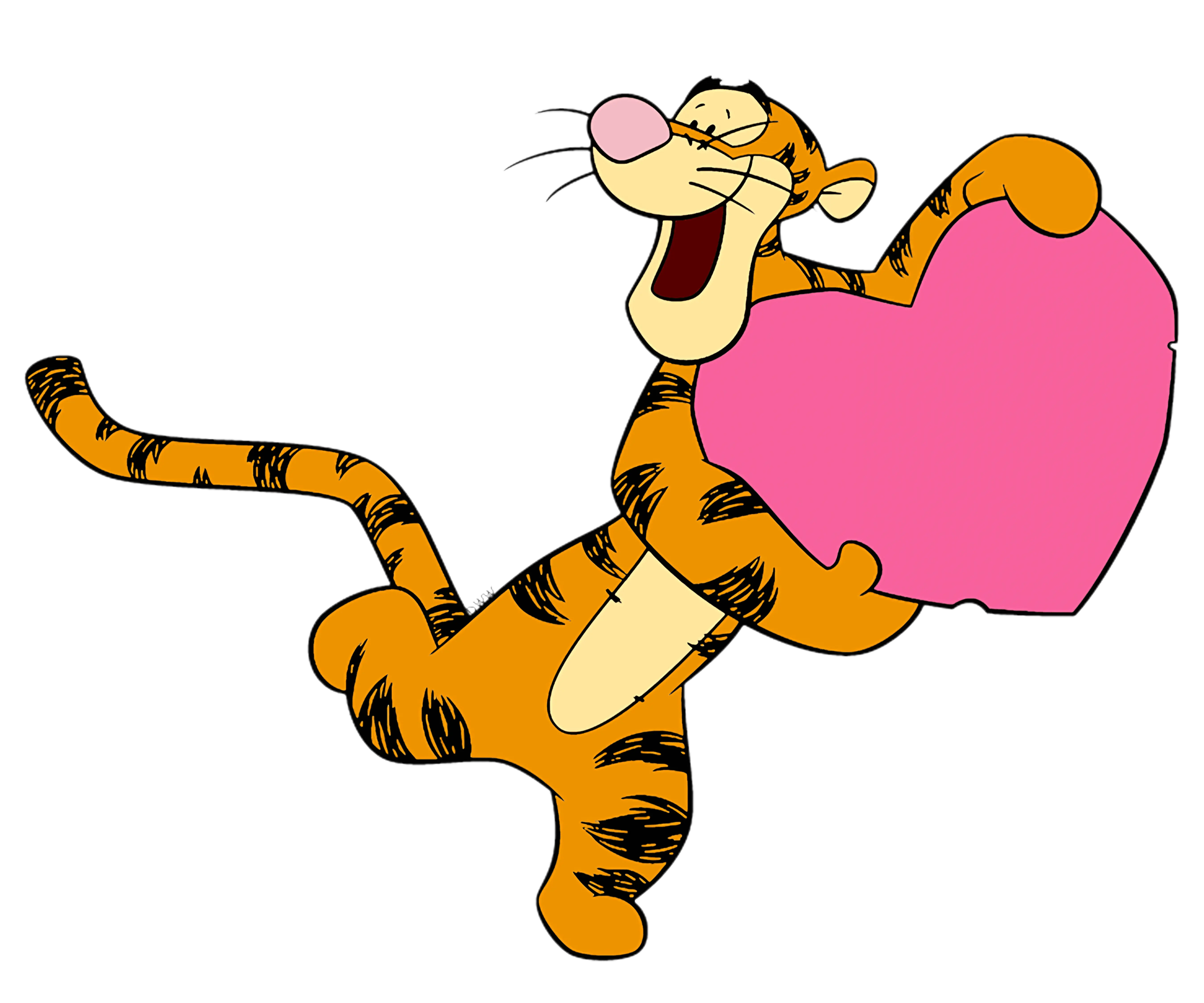 Tiger Valentine's Design - DTF Ready To Press - DTF Dallas