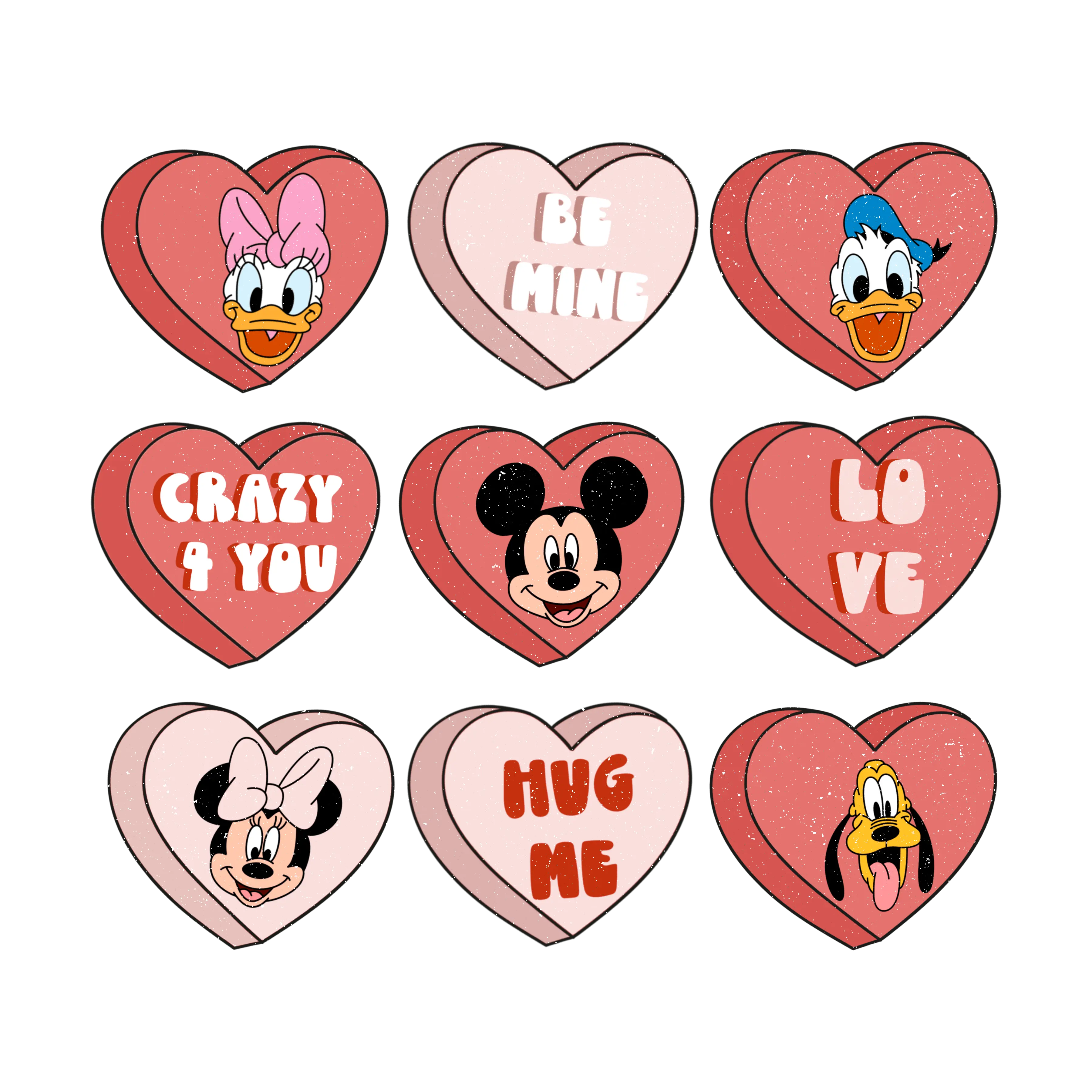 Be Mine Crazy You Hug Me Valentine's Design - DTF Ready To Press - DTF Dallas