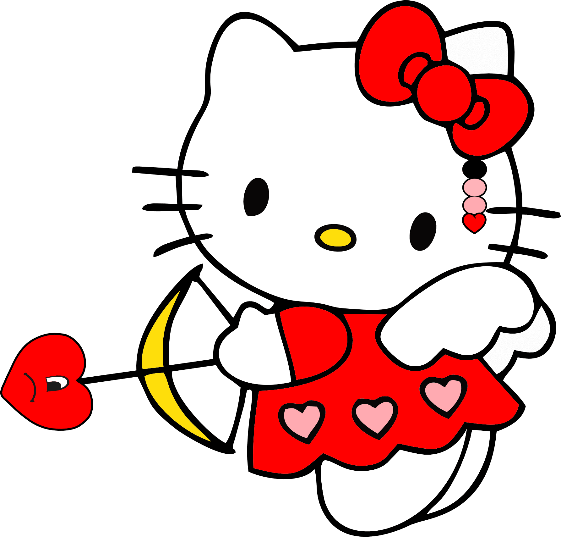 Hello Kity Valentine's Design - DTF Ready To Press