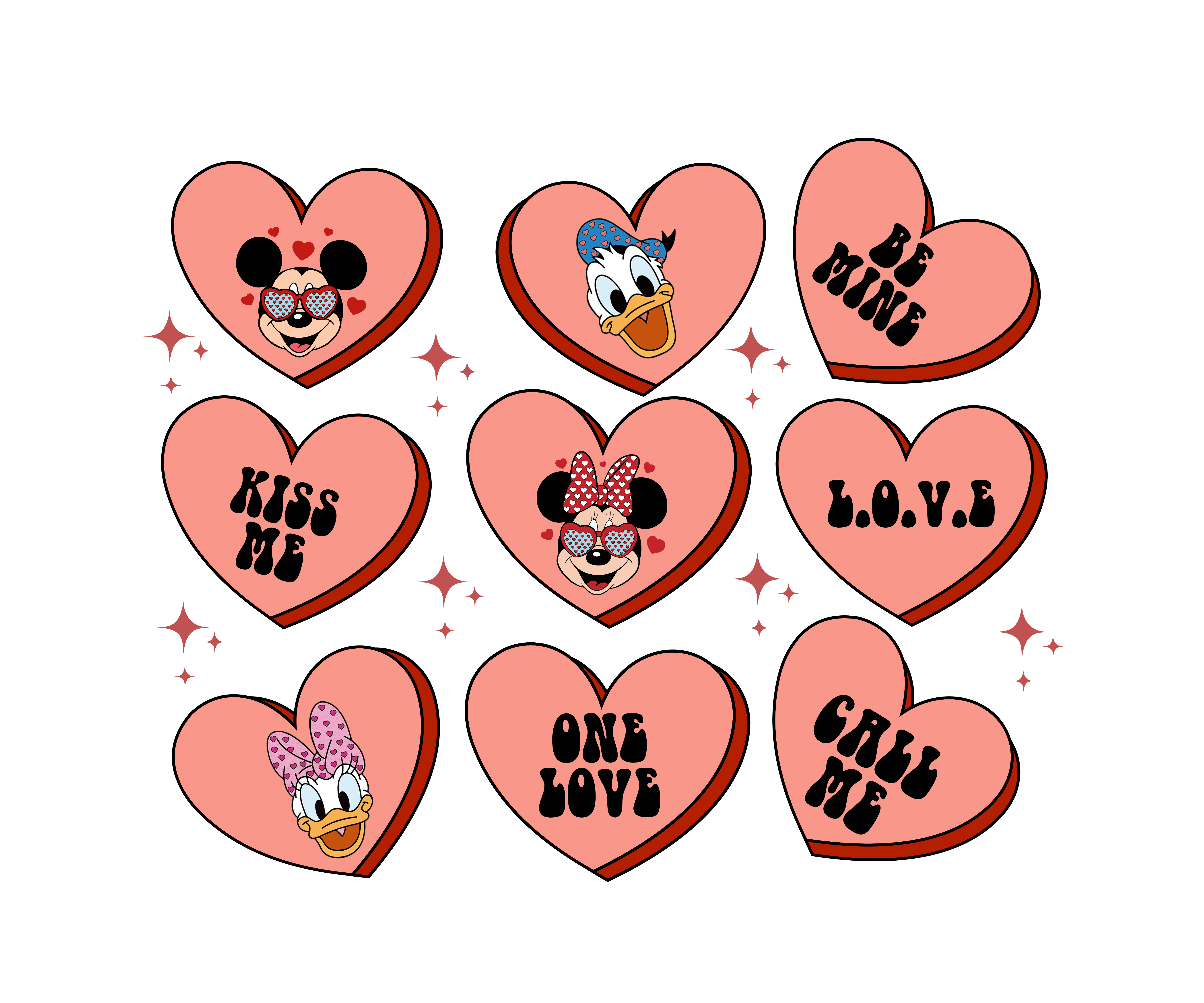 Kiss Me Valentine's Design - DTF Ready To Press - DTF Dallas