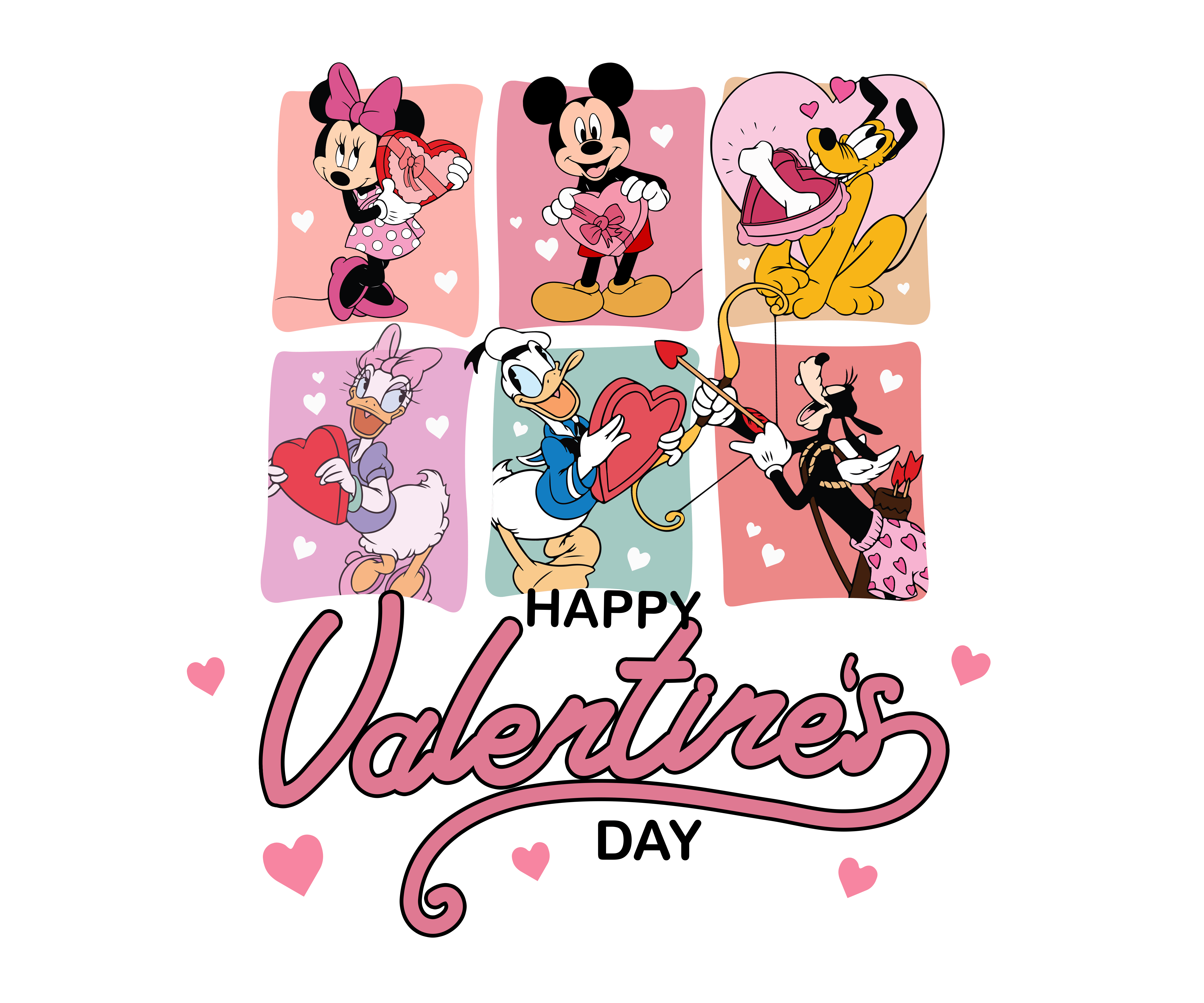Happy Valentine's Day Valentine's Design - DTF Ready To Press