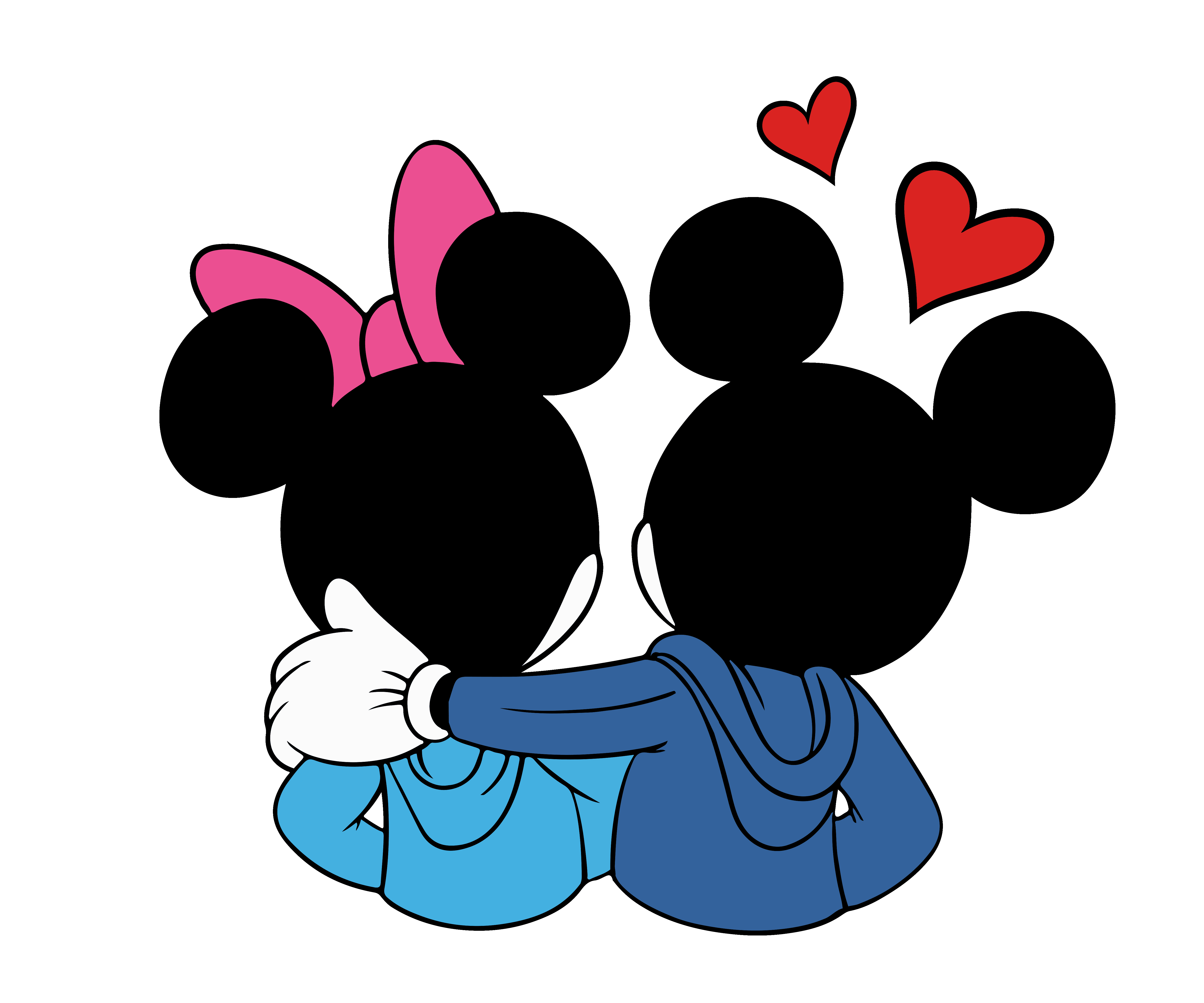 Mickey Minnie Valentine's Design - DTF Ready To Press