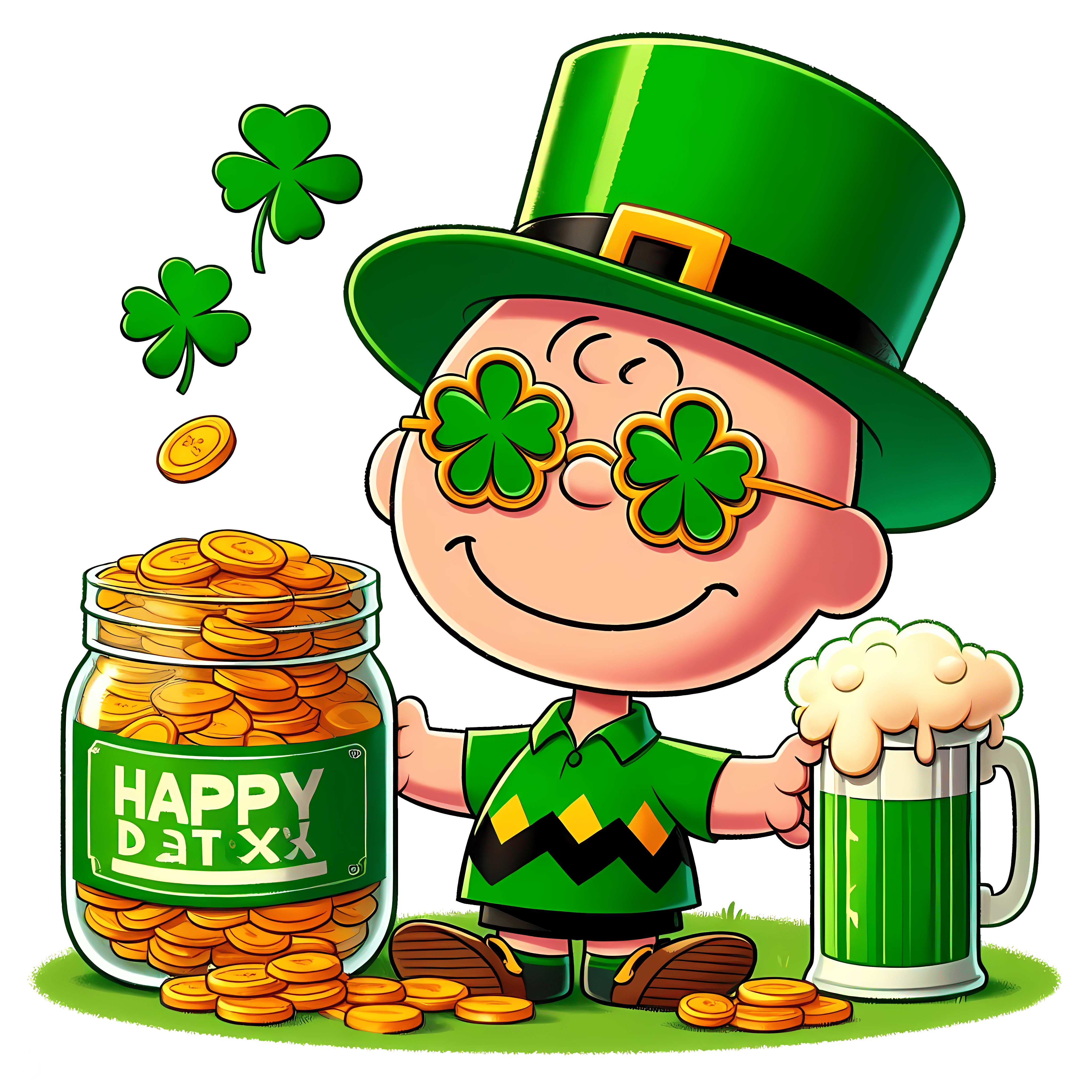 Charles M. Schulz Patrick's Day Design | DTF Jersey