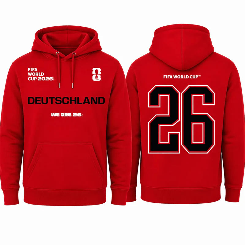 FIFA World Cup 2026 Germany Hoodie – Official Die Mannschaft "We Are 26" Pullover