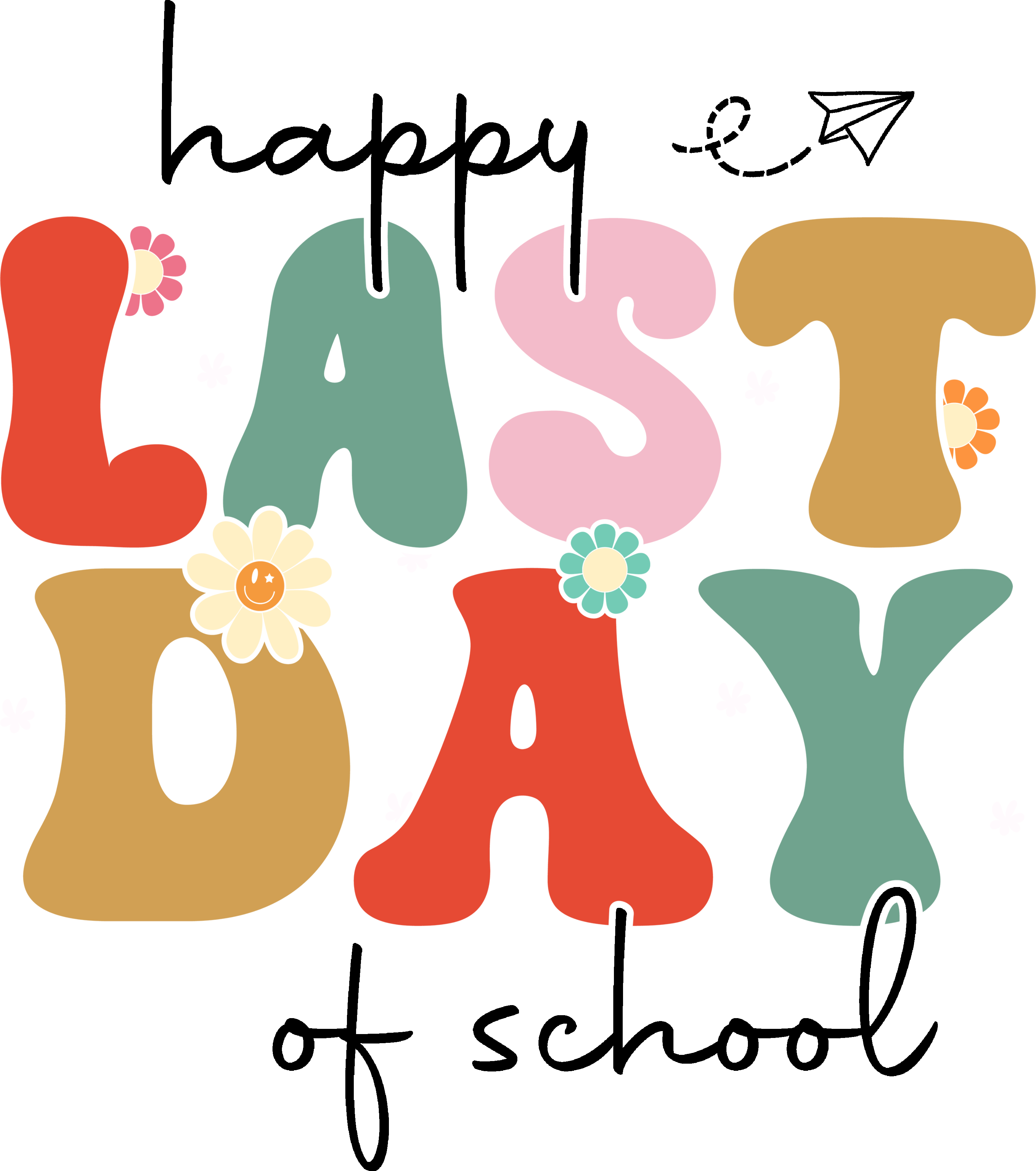 Groovy Last Day | Graduation Ready To Press Designs