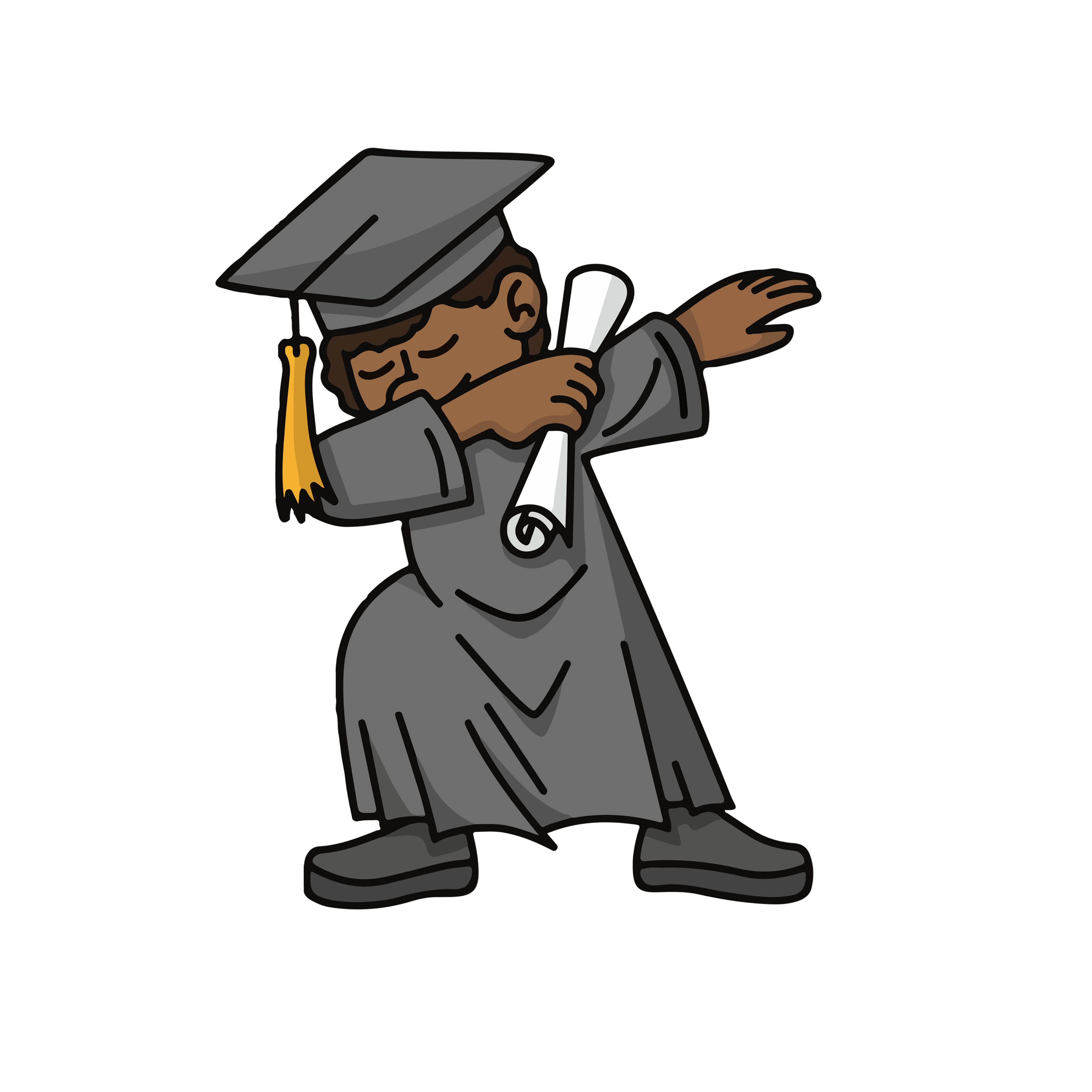 Dabbin’ Grad | Graduation Ready To Press Designs