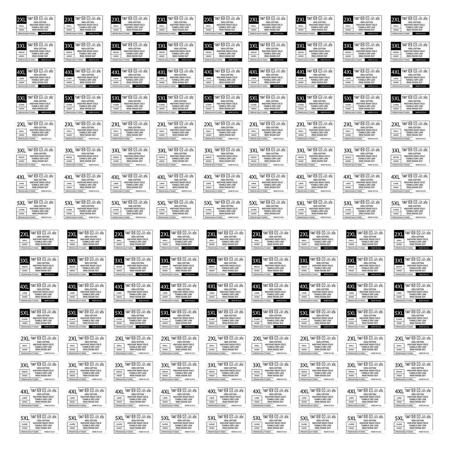 Ready to Press Neck Label - BUNDLE