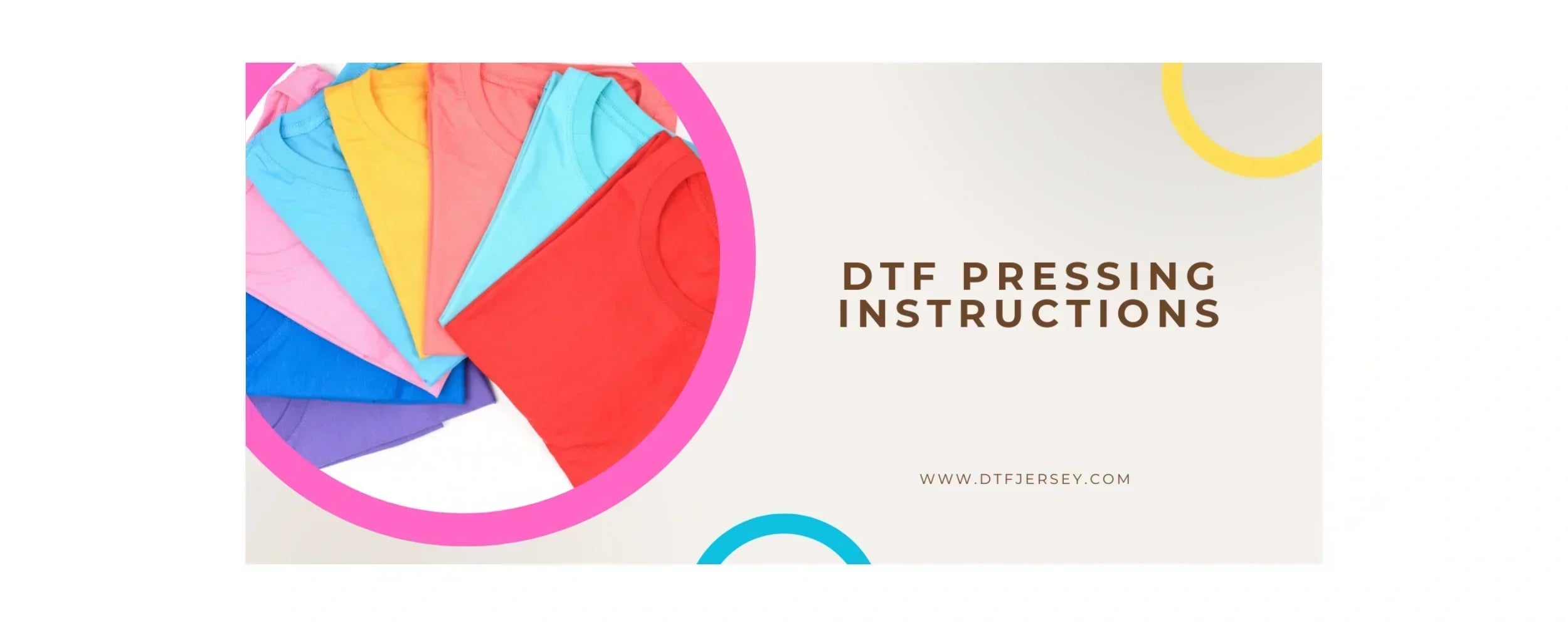 DTF pressing instructions guide