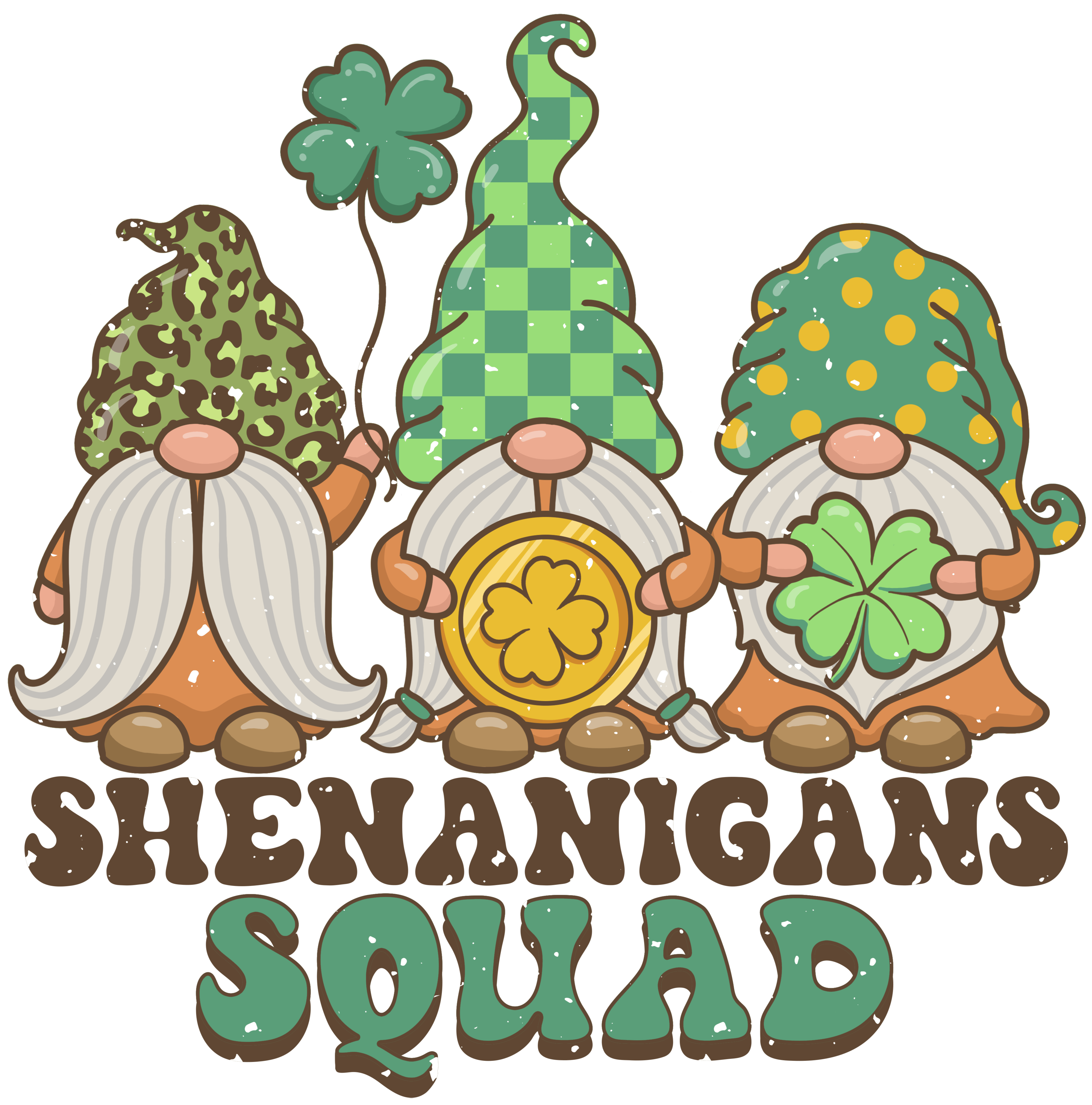 Shenanigans Squad St. Patrick's Gnome Design | DTF Jersey