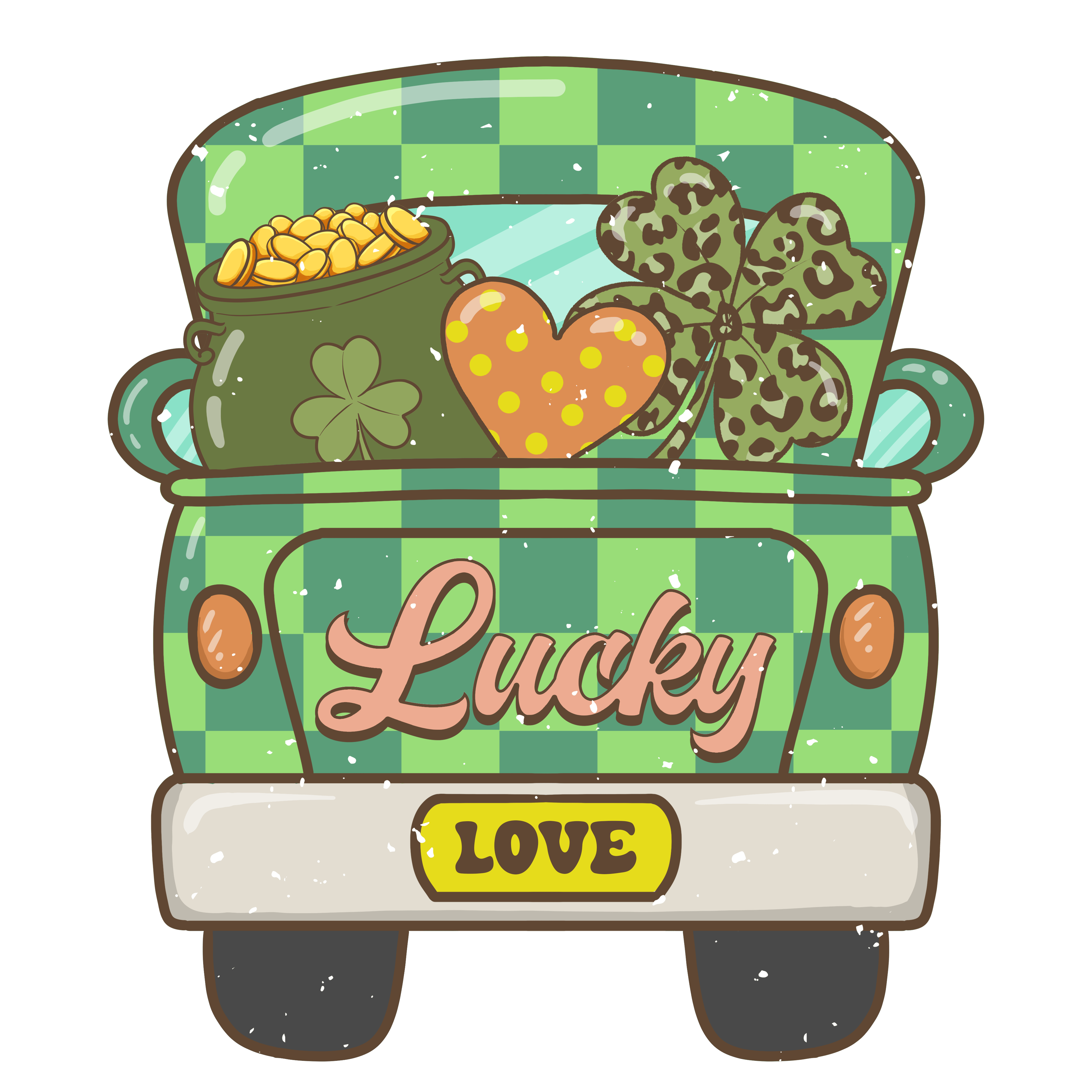 Lucky Truck Saint Patrick's Day Design | DTF Jersey