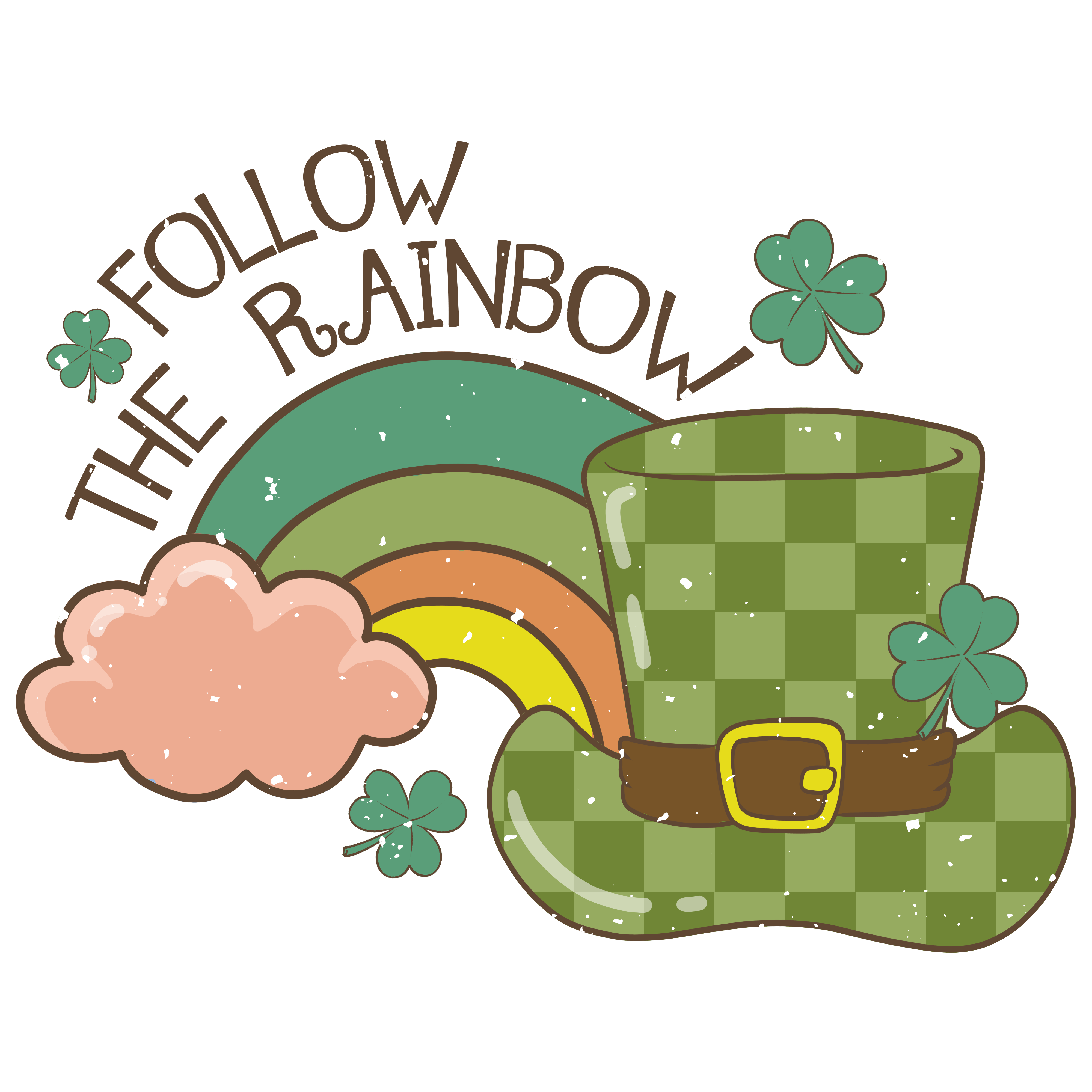 Follow the Rainbow - Saint Patrick's Day Design | DTF Jersey