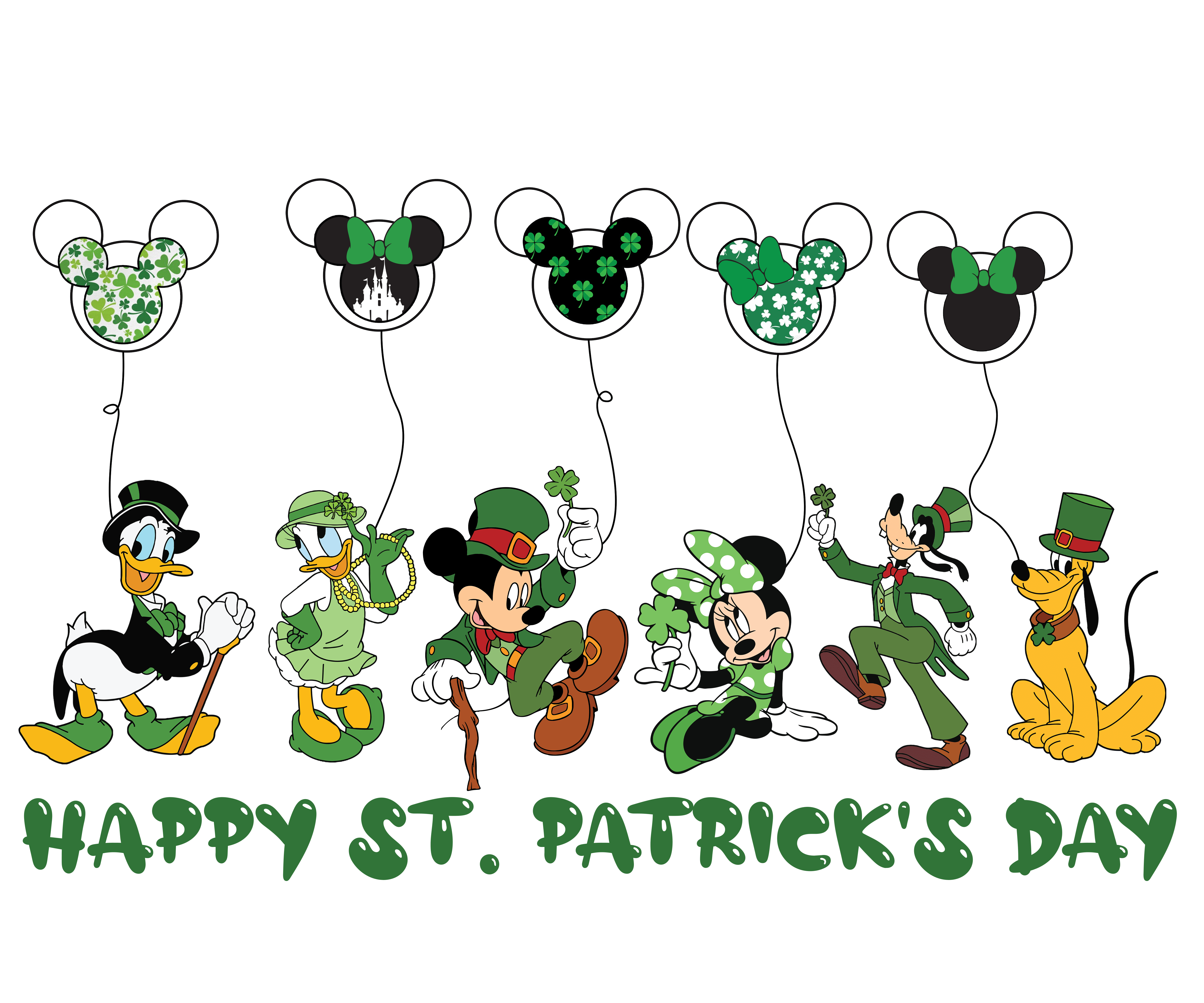 Mickey Mouse Happy St. Patrick's Day Design V1 | DTF Jersey