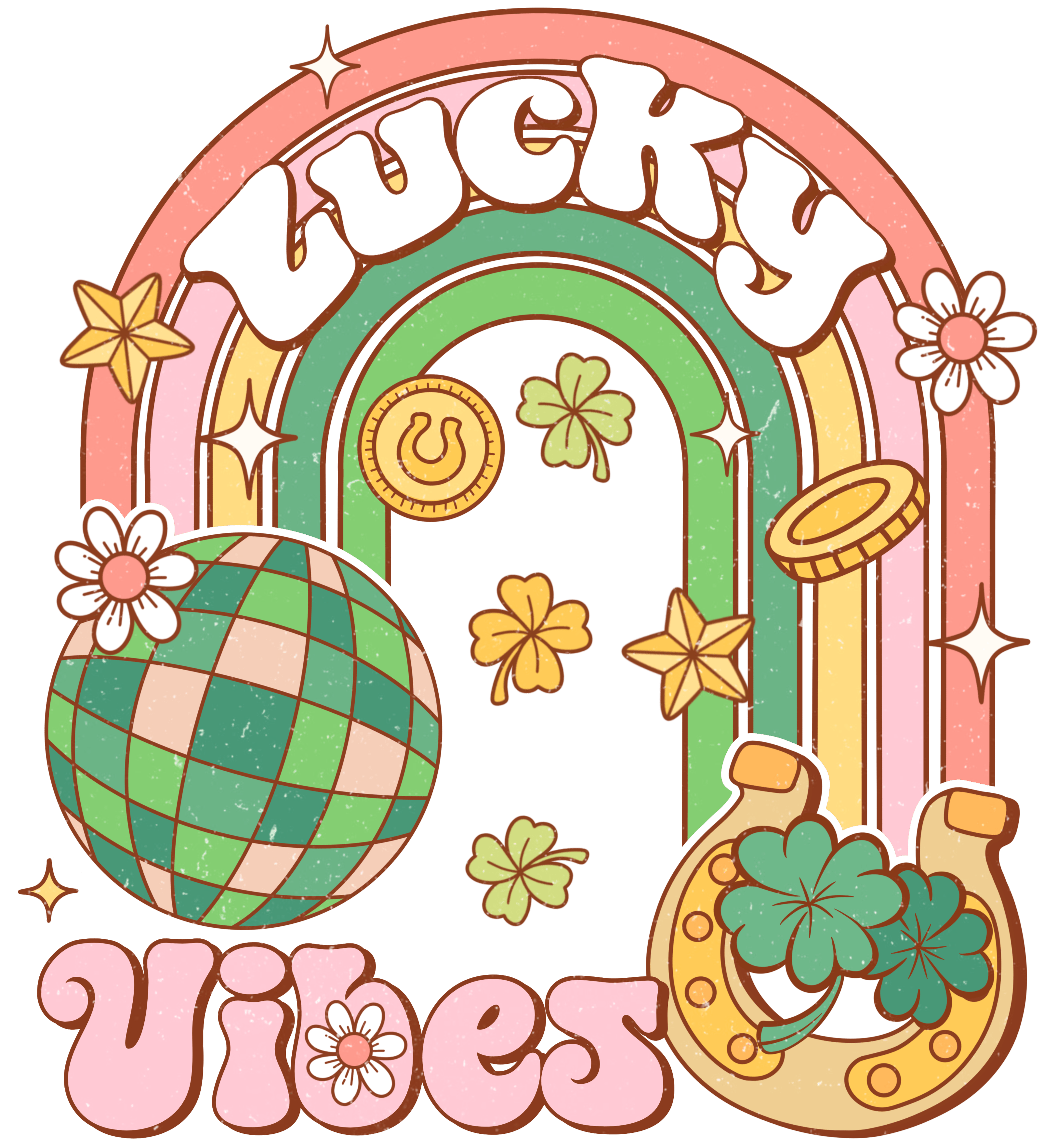 Lucy Vibes Happy Patrick's Day Design | DTF Jersey
