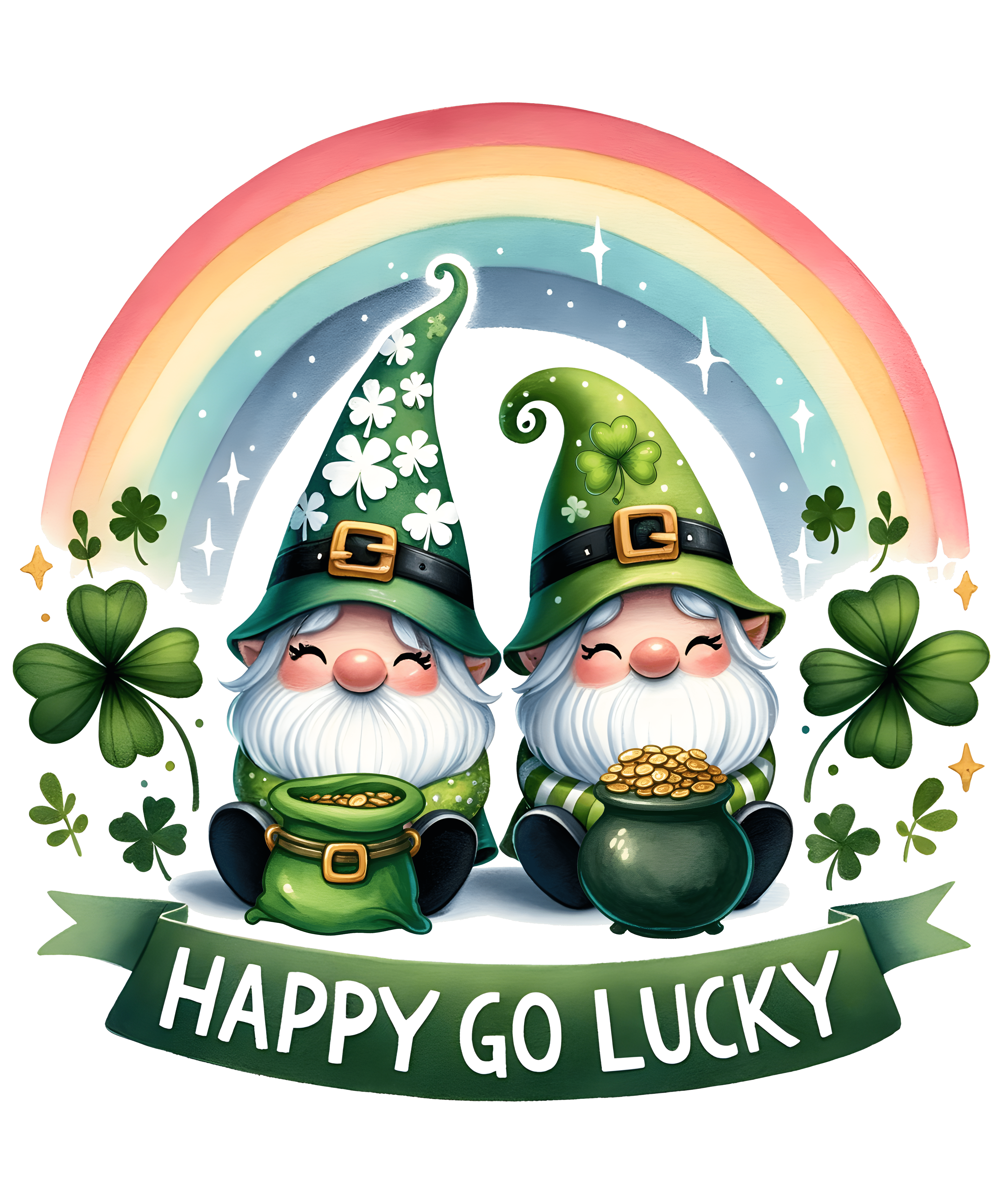 Happy Go Lucky St. Patrick's Day Design | DTF Jersey