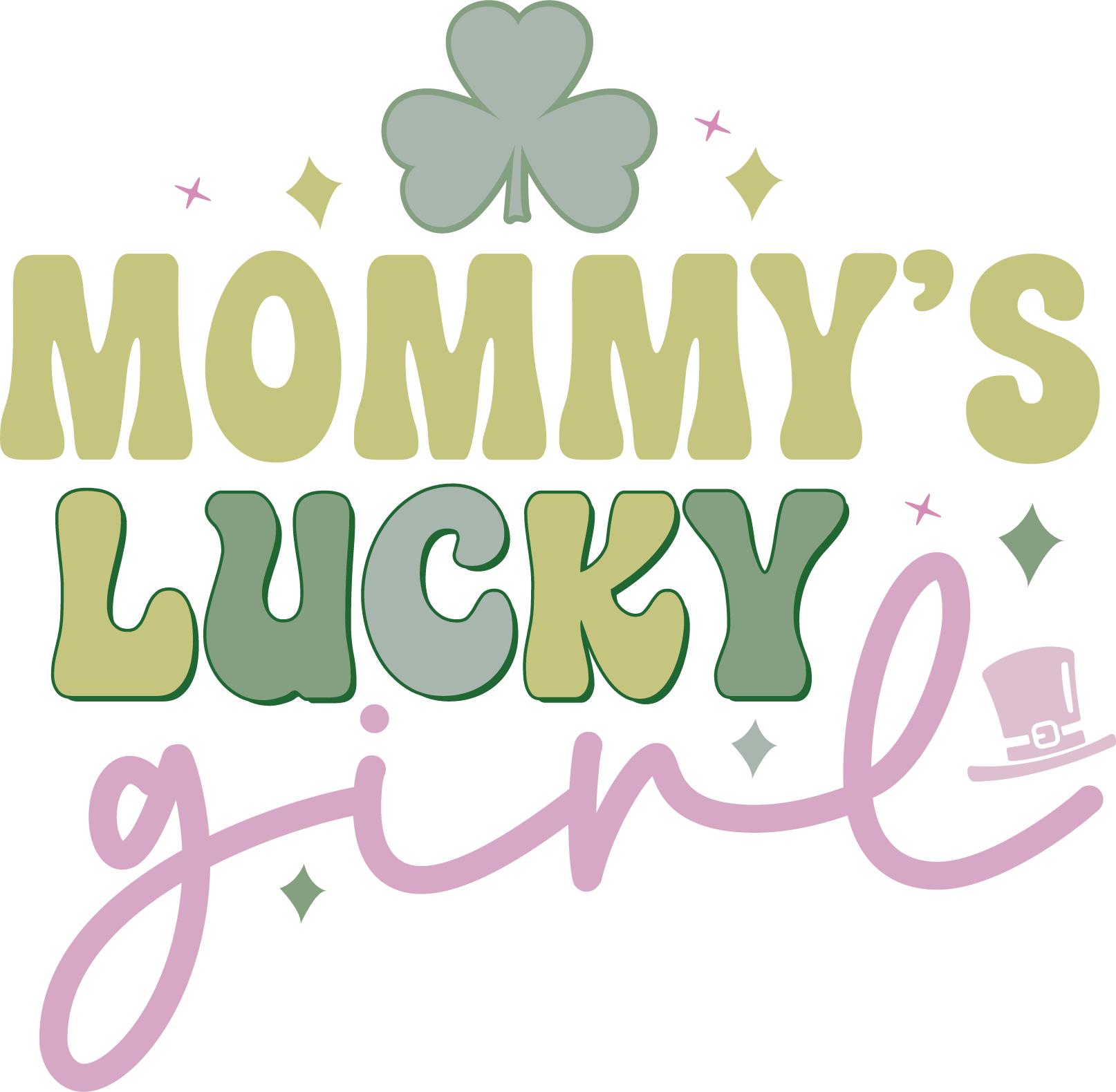 Mommy's Lucky Girl - Saint Patrick's Day Design | DTF Jersey