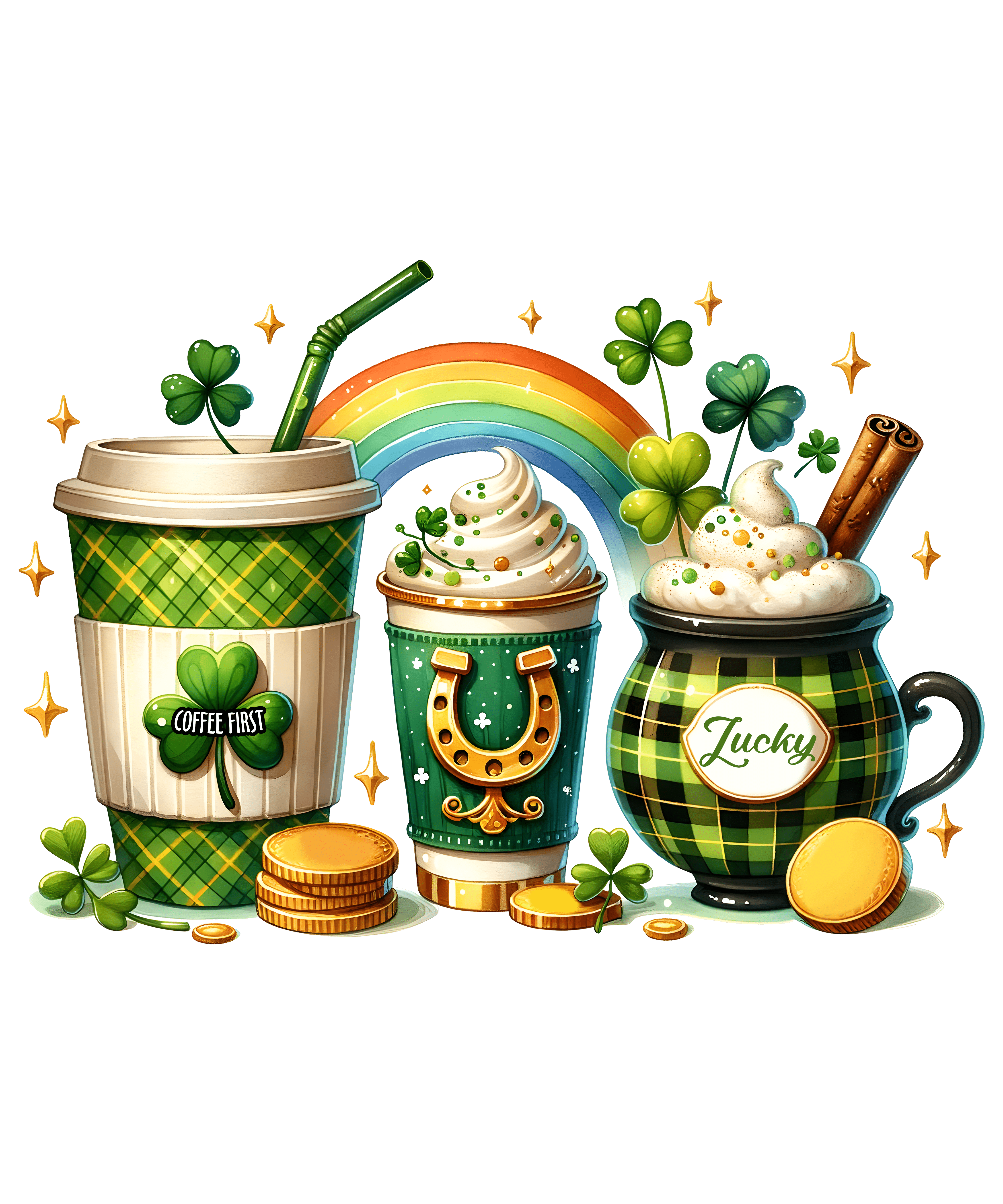St. Patrick's Day Coffee Lover Design | DTF Jersey