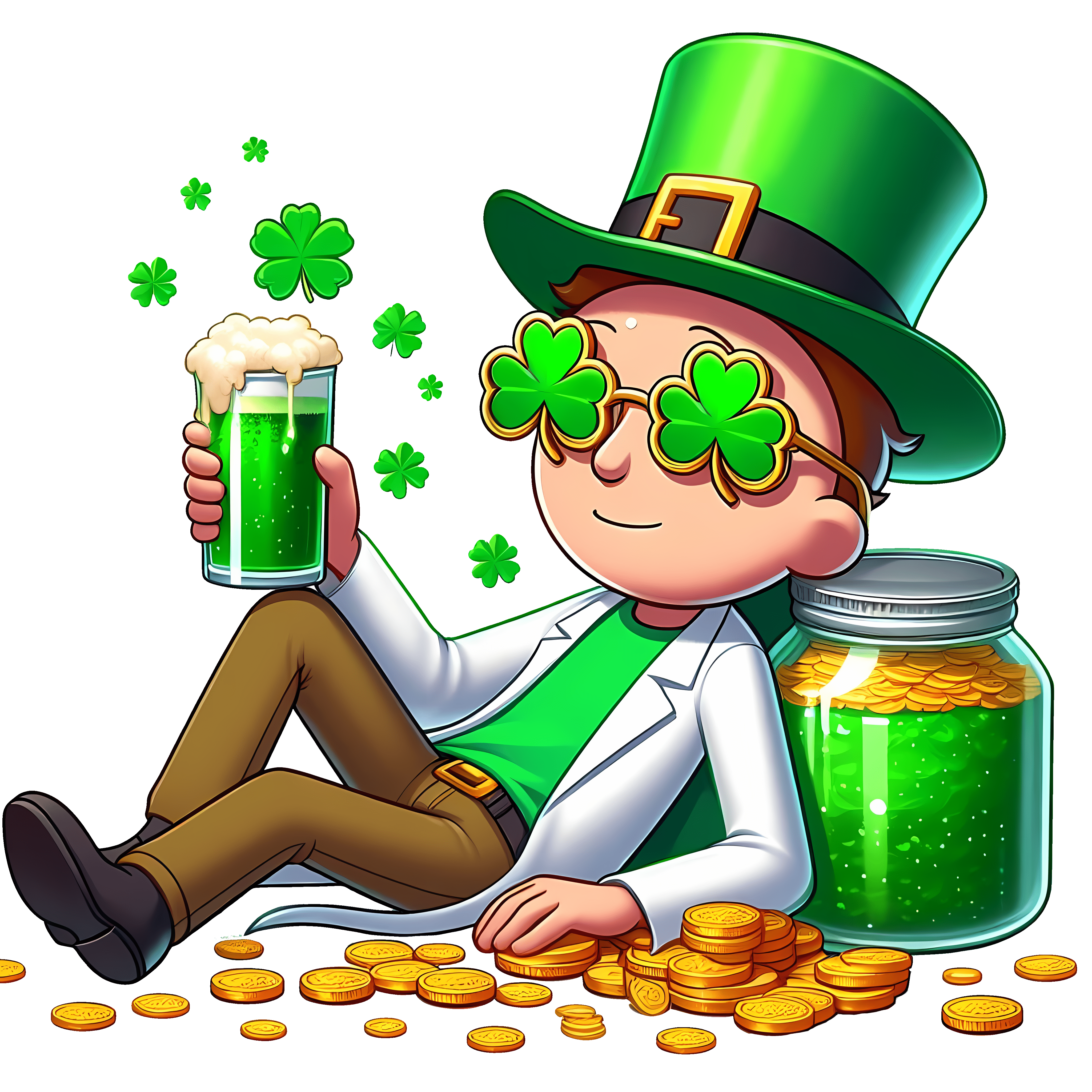 Morty Smith St. Patrick's Day Design | DTF Jersey
