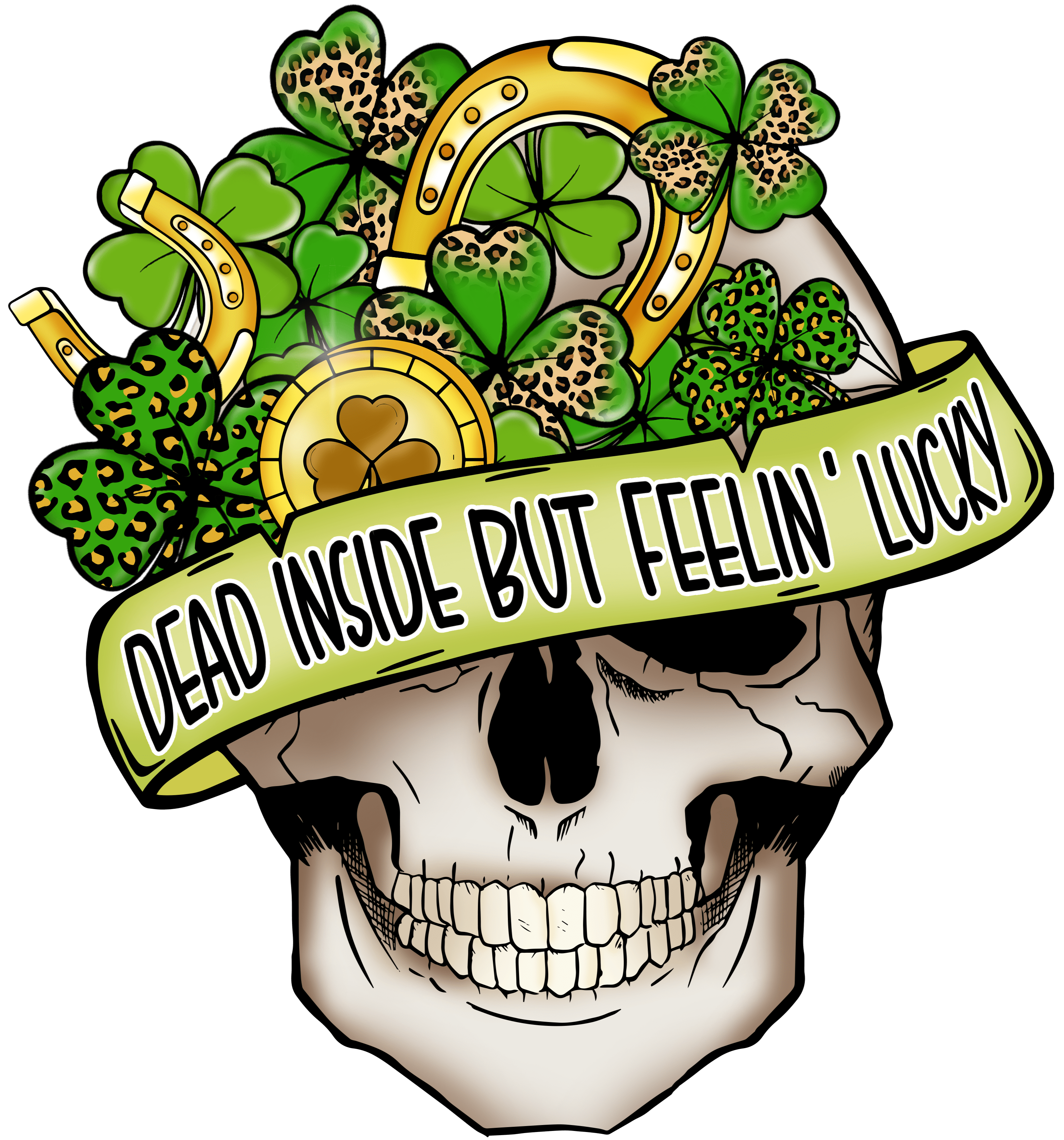 Dead Inside But Feelin Lucky Saint Pattys | DTF Jersey