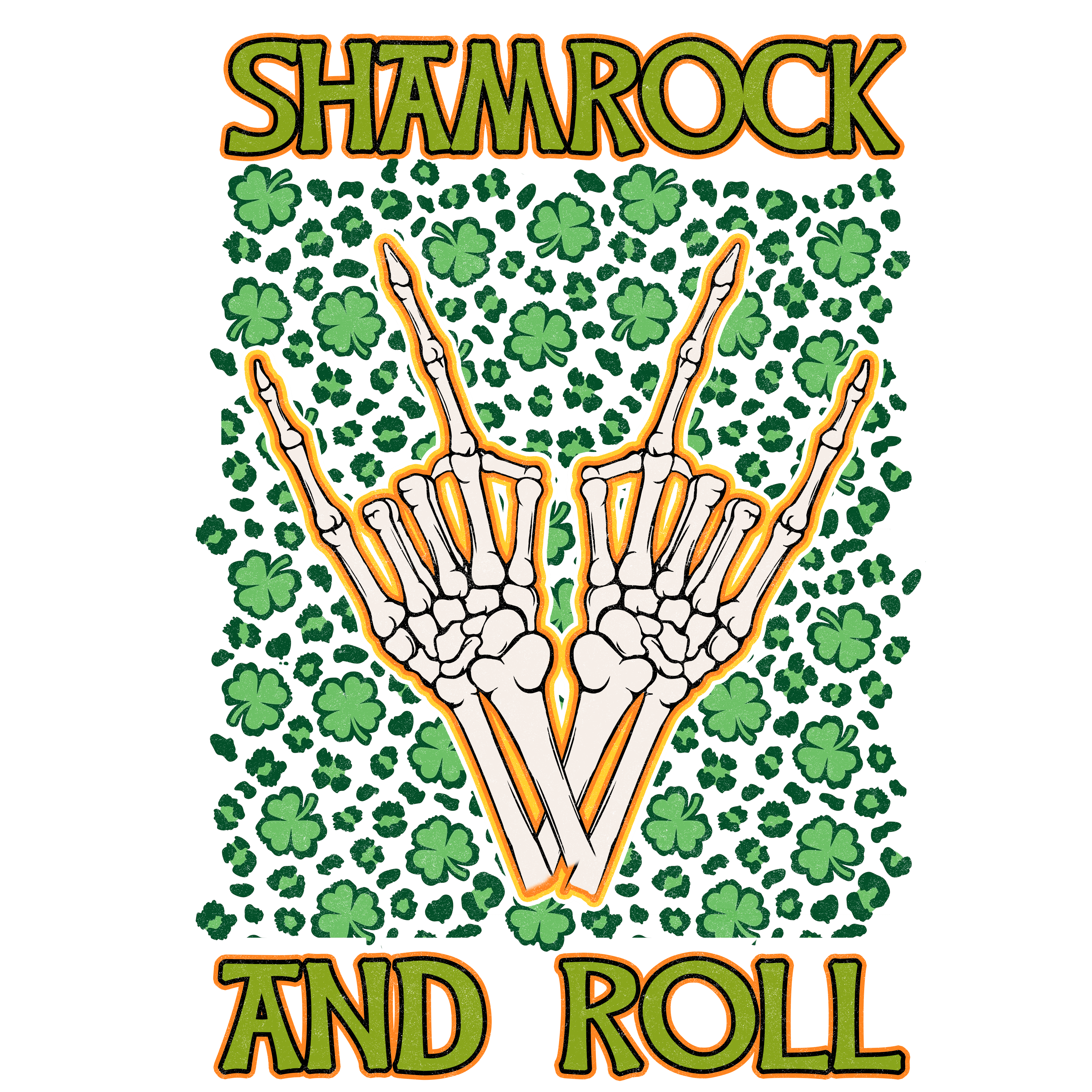 Shamrock and Roll - Saint Patrick's Design | DTF Jersey