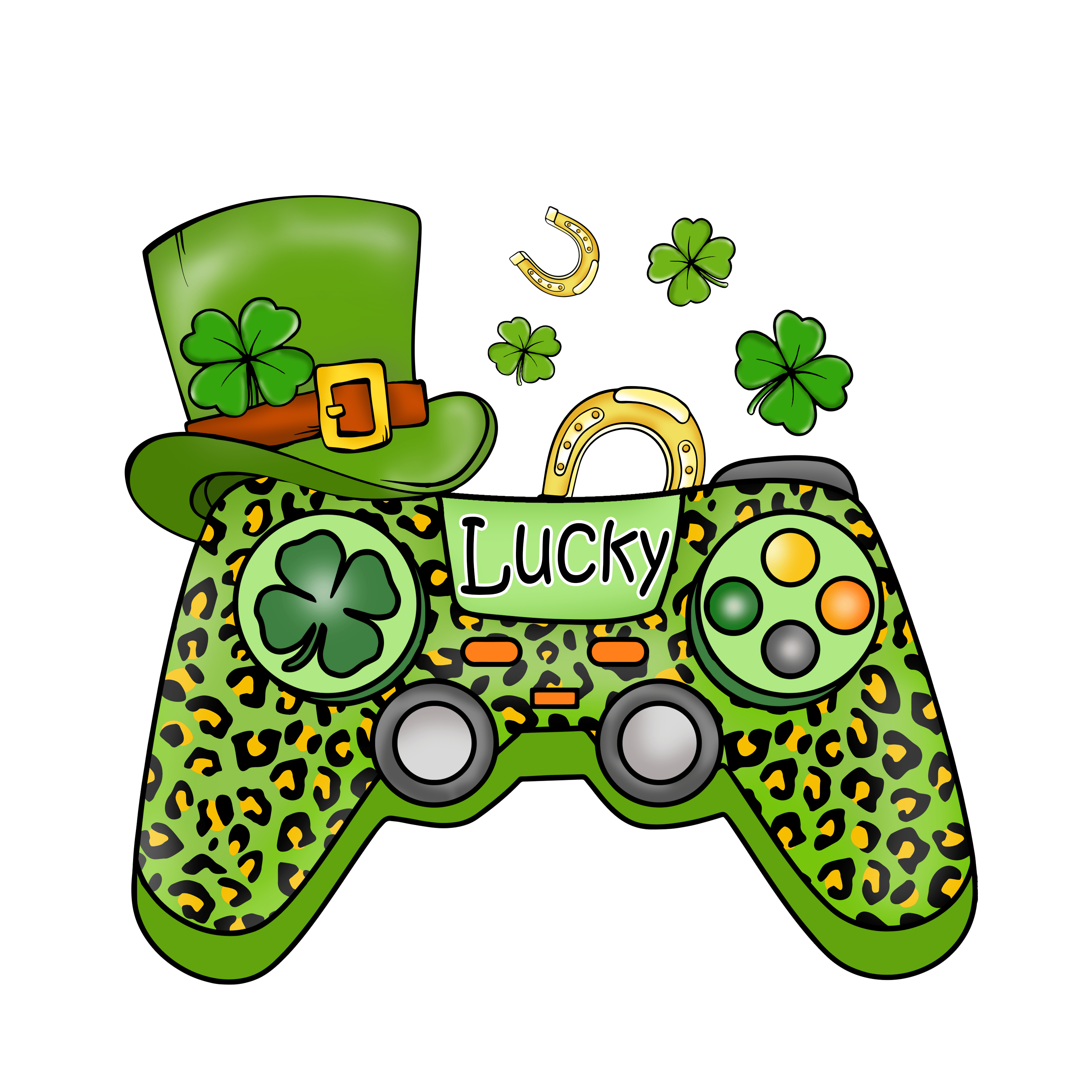 Patrick's Day Gamer Design - DTF Ready To Press